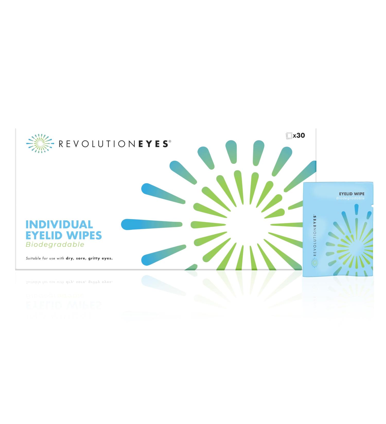 Revolutionary Eyelid Cleaning Towels | 30 Sterile Towels for Dry Eyes MGD & Blepharitis | Chemical-Free & Preservative-Free Eye Care - Buy Online on GoSupps.com