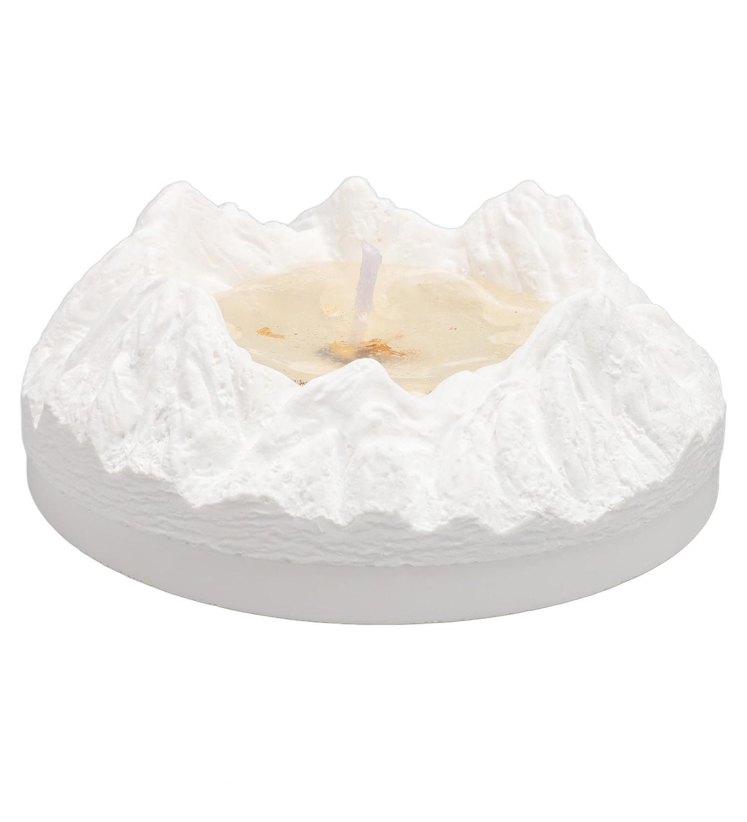 Decorative Mountain-Shaped Scented Candle | Rosewood Fragrance for Odour Removal & Aromatherapy | Perfect for Bedroom & Office - Buy Online on GoSupps.com