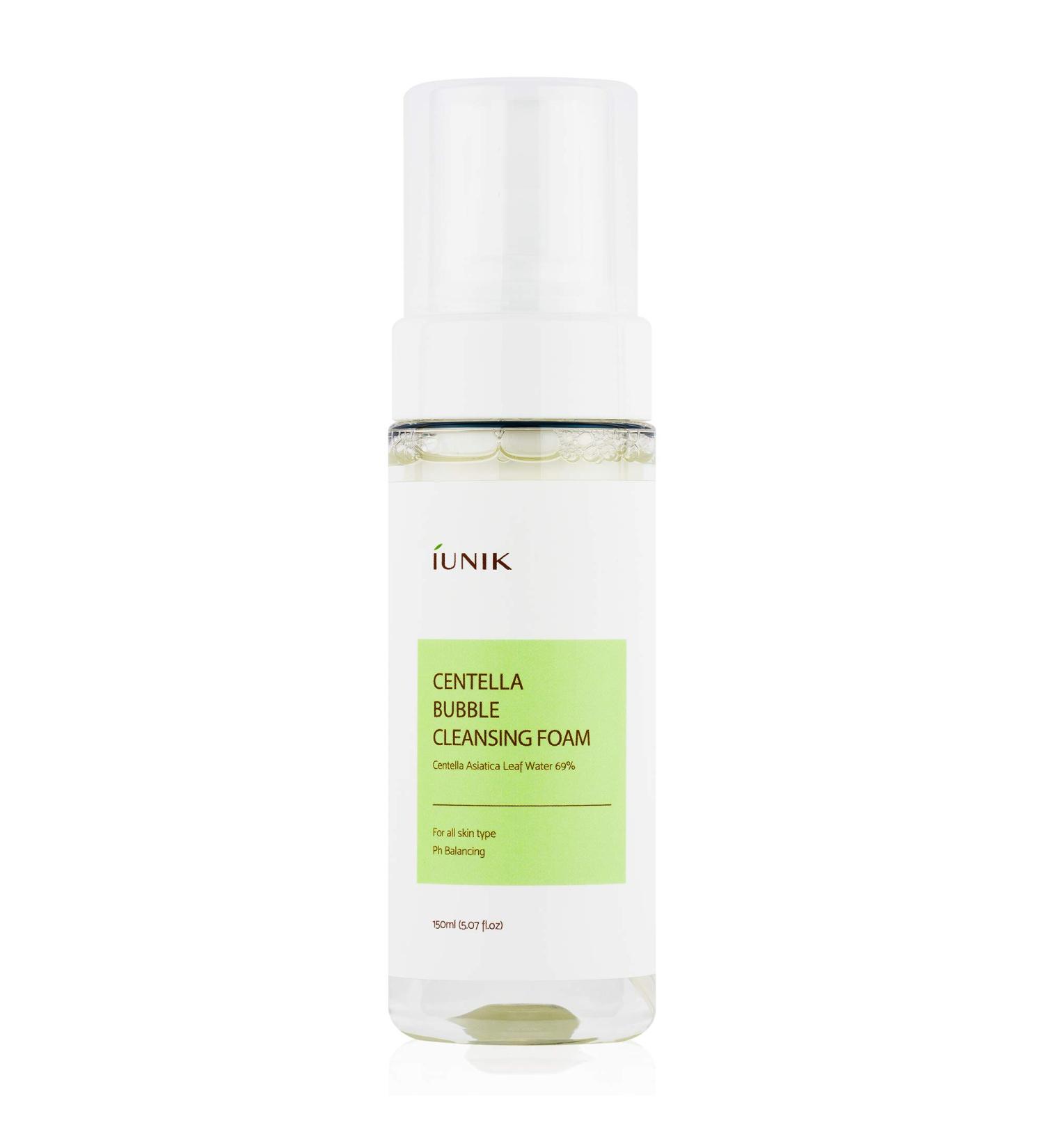 iUNIK Centella Bubble Cleansing Foam 150ml - Gentle & Effective Face Cleanser - Buy Online on GoSupps.com