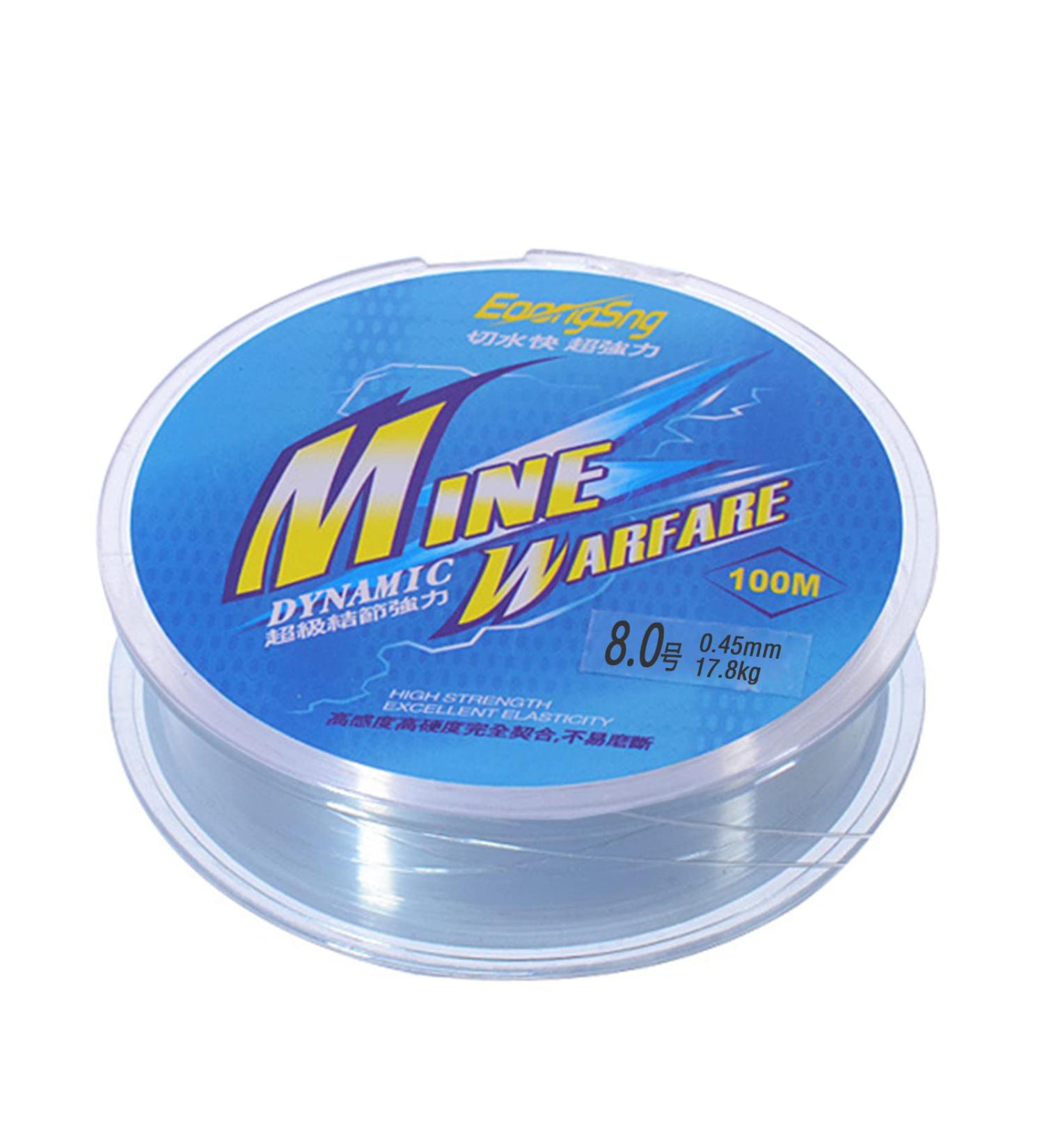 Rnitle 0.45mm Nylon Fishing Line - 100m Transparent Monofilament for Trout & Pike | Strong Tension Fishing Cord & Jewelry Decoration - Buy Online on GoSupps.com
