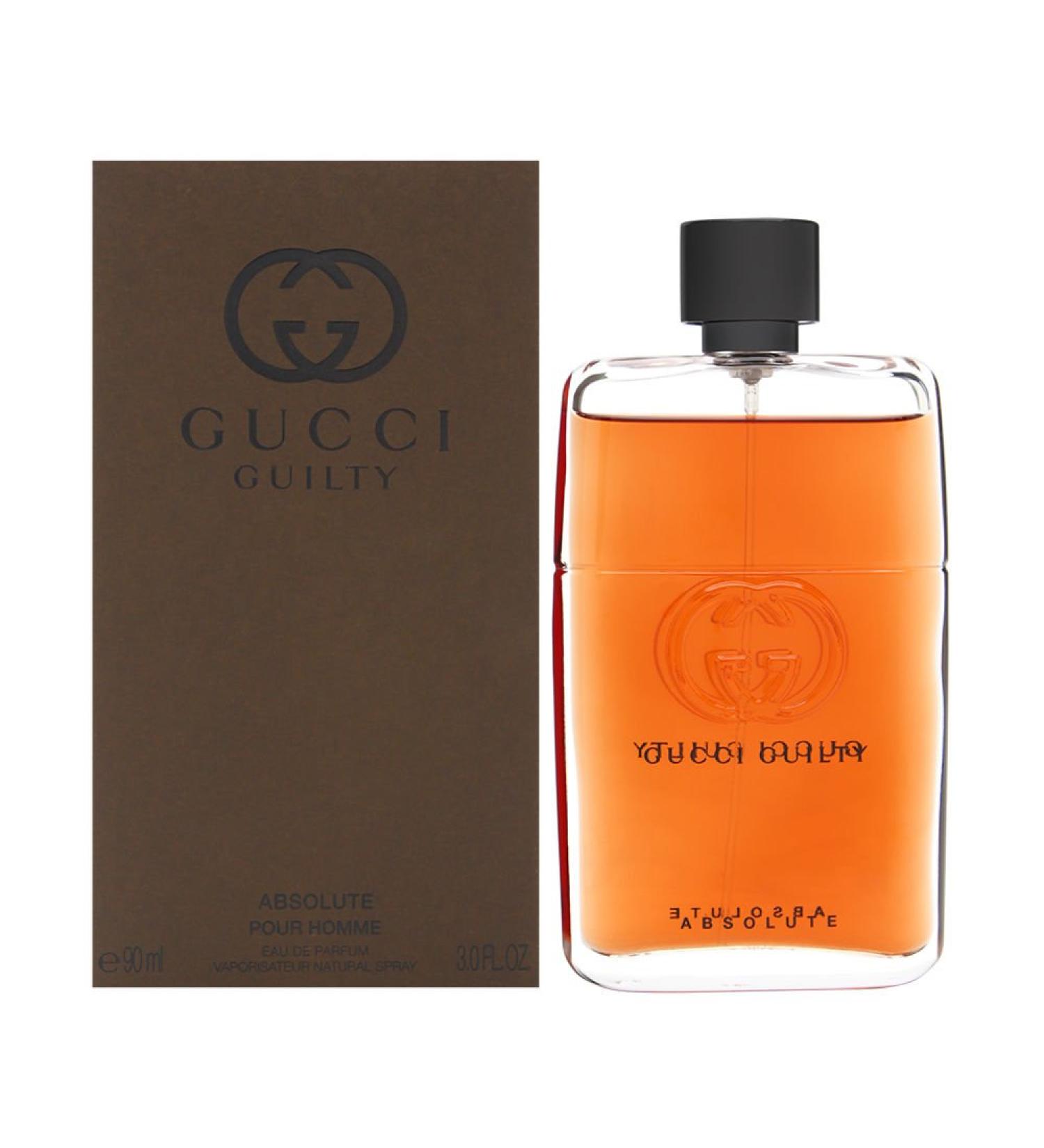 Gucci Guilty Absolute Pour Homme Eau de Parfum Spray 3 OZ. 90 ml. Wood 3 Fl Oz (Pack of 1)