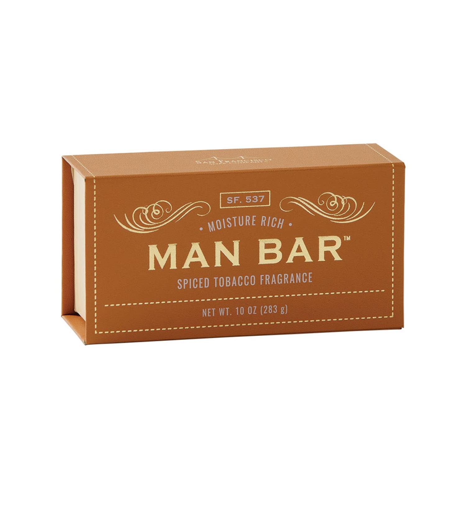 San Francisco Soap Company Spiced Tobacco Fragrance Man Bar   Moisture Rich Tobacco 10 Ounce (Pack of 1)