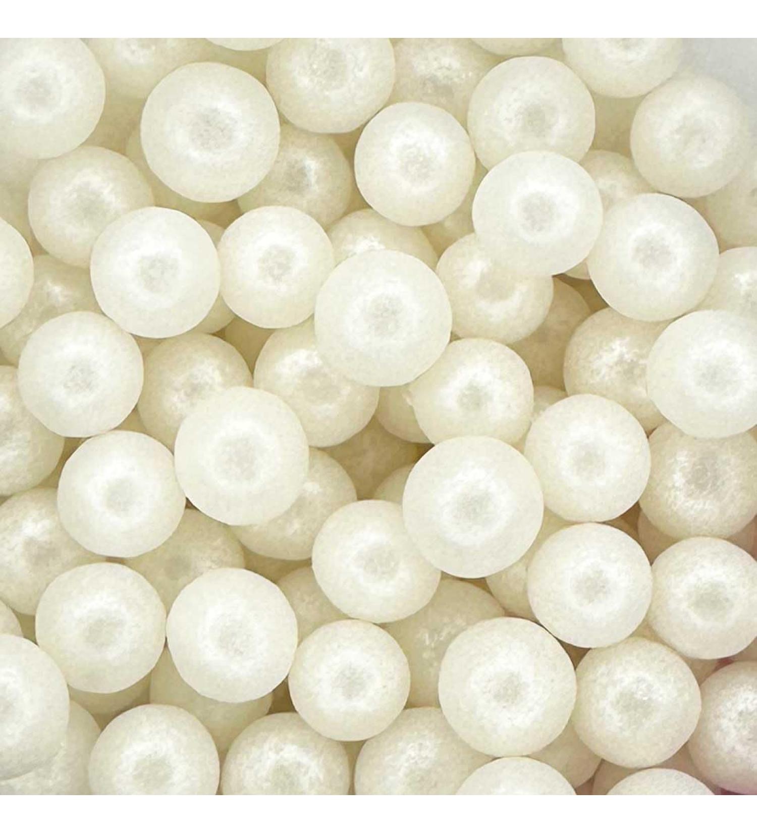Pearl Glimmer Jumbo Mother of Pearl Cake Topper Sprinkles - 30g Edible Shimmer Balls - Ideal for Weddings & Parties - Buy Online on GoSupps.com