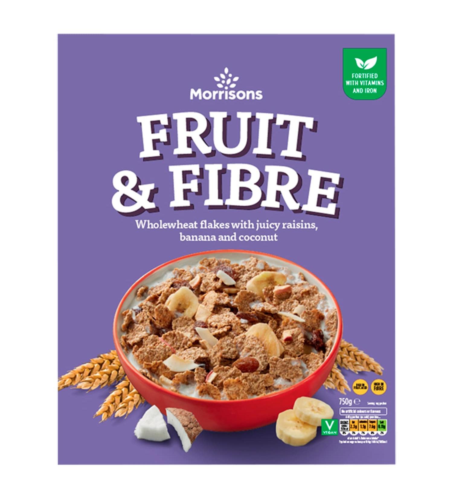 Morrisons Fruit and Fibre Flakes 750g