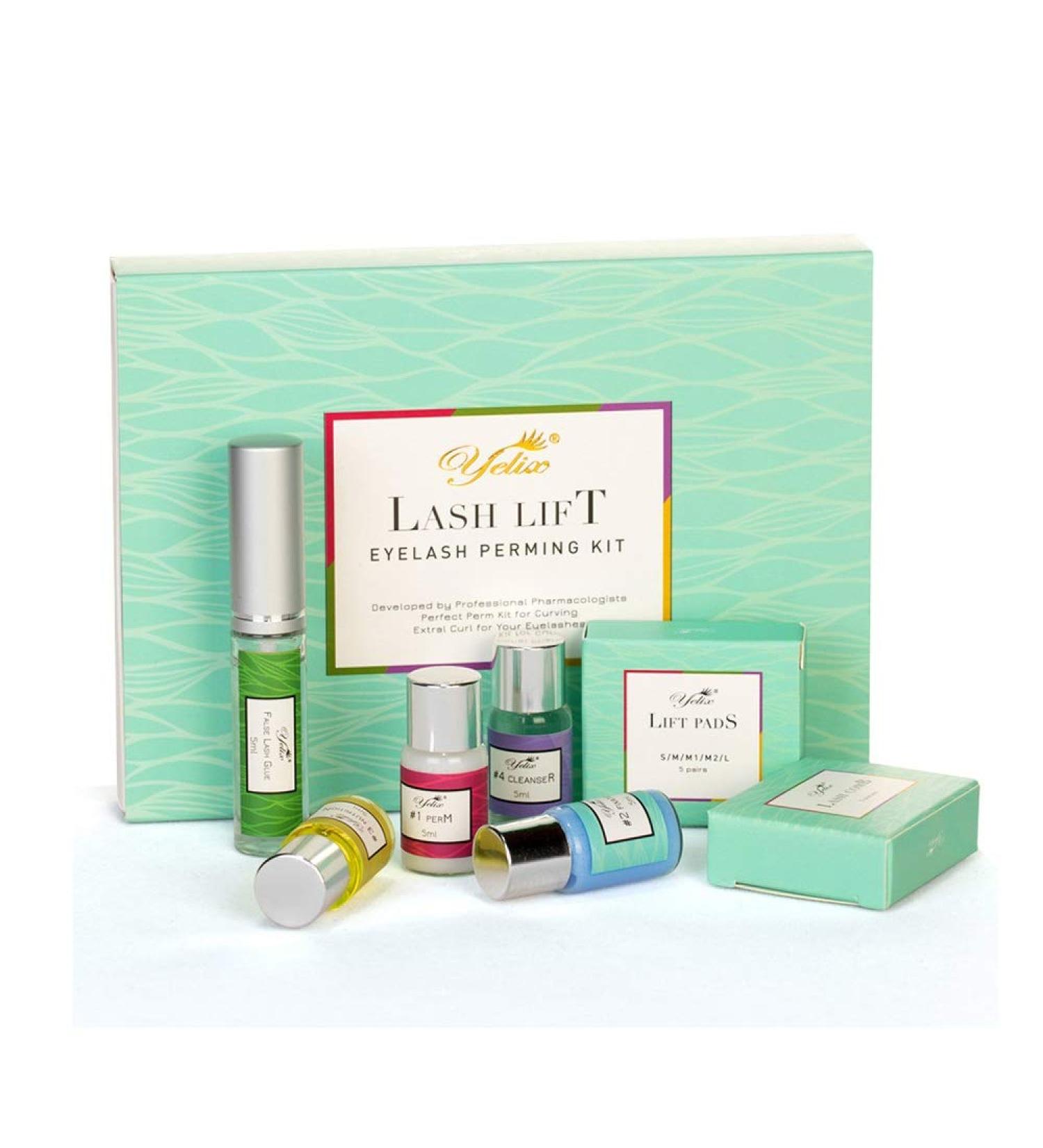 Yelix Lash Lift Kit - Professional Semi-Permanent Eyelash Perm & Curling Wave Lotion - International Shipping Available - Buy Online on GoSupps.com