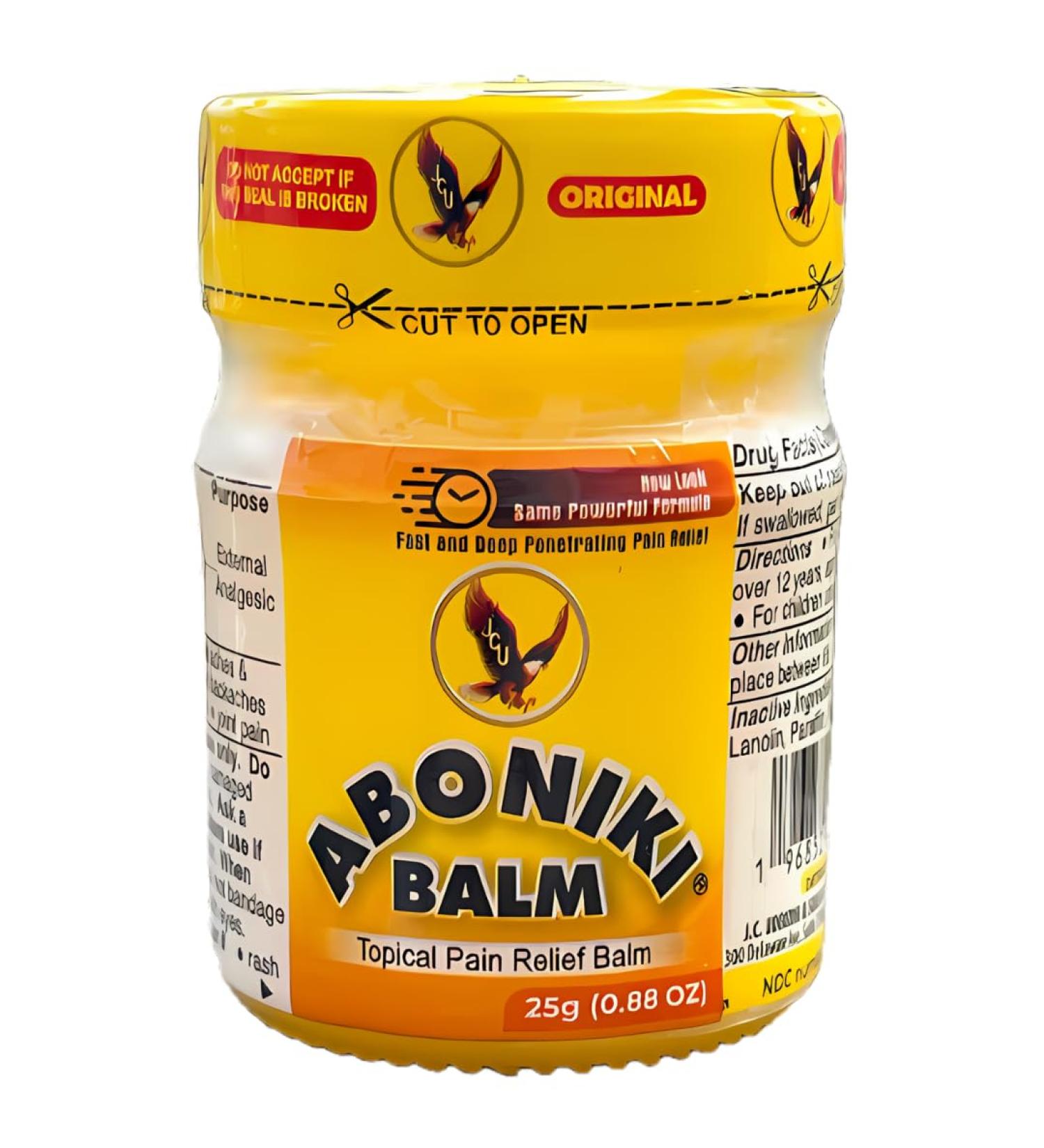Buy Aboniki Balm | Powerful Topical Pain Relief for Sore Muscles & Joints | Anti-Inflammatory Muscle Rub | Original Formula - 1 Glass Jar - Buy Online on GoSupps.com