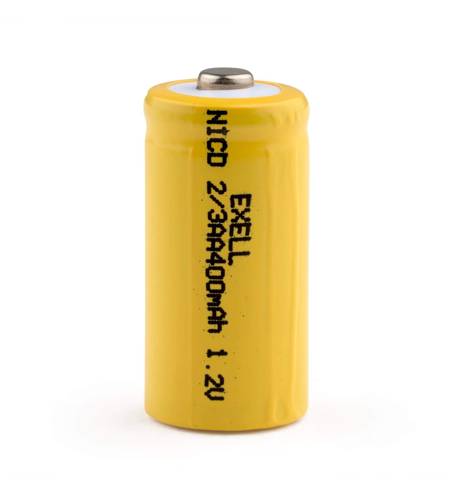 Buy 1.2V NiCD Rechargeable 2/3 AA 400mAh Button-Top Battery - Perfect for Dust Busters Data Loggers RC Devices & Tools | International Shipping Available - Buy Online on GoSupps.com