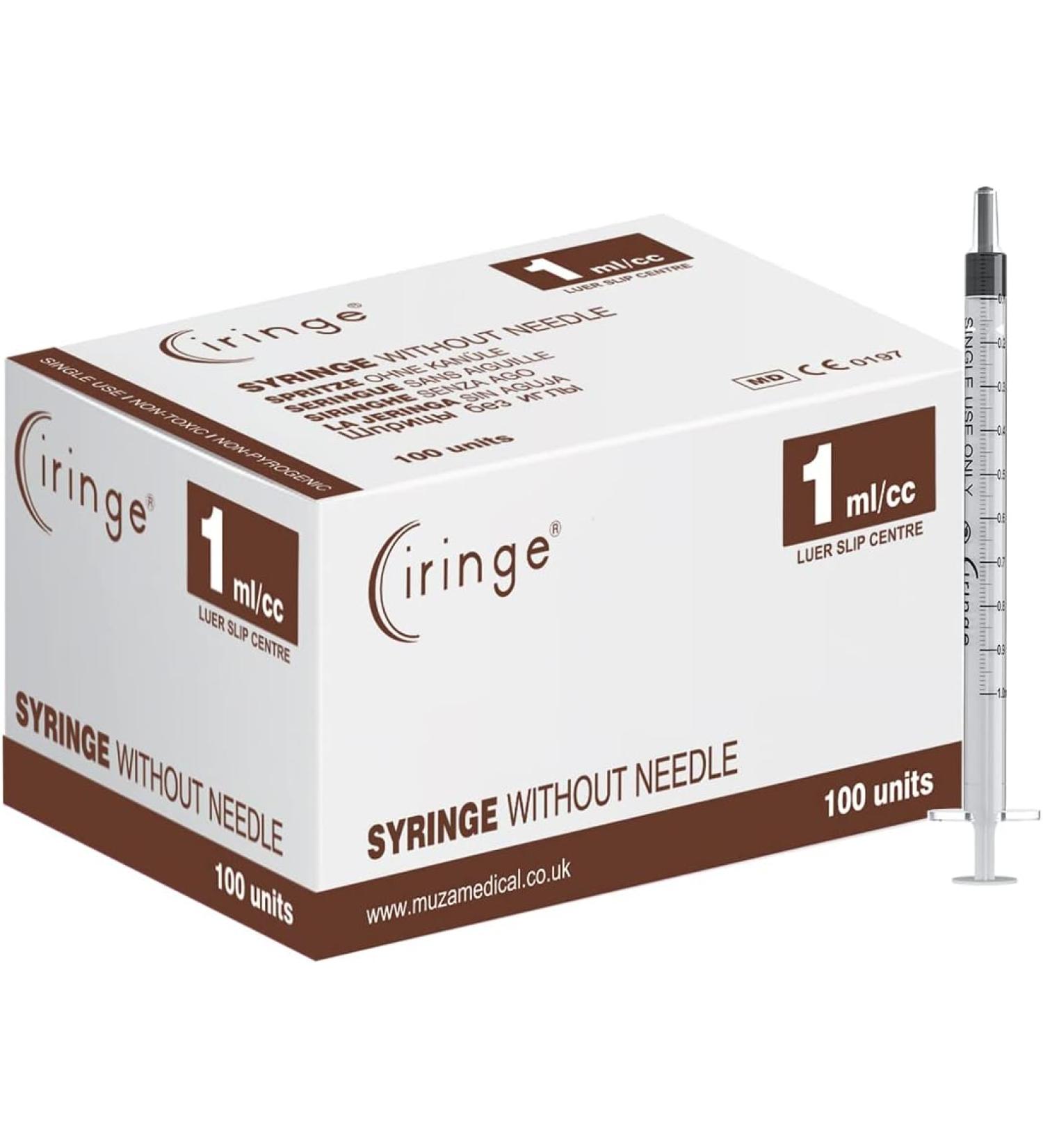 Ciringe 1 ml Syringe - Pack of 100 - Buy Online on GoSupps.com
