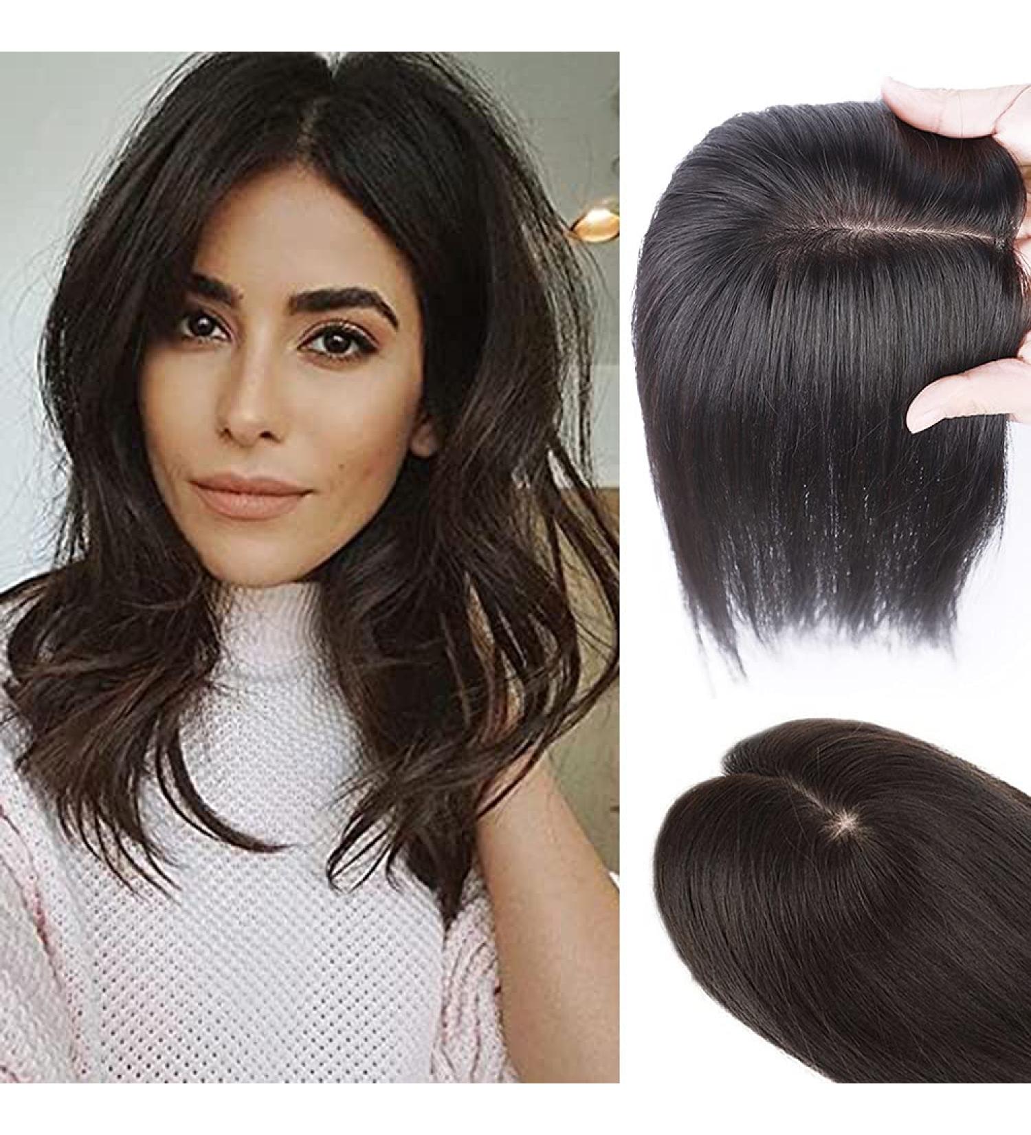 Buy Mocha Brown Hair Topper for Thinning Hair - One Piece Clip-In Hair Extension (12x13cm 35cm) | International Shipping Available - Buy Online on GoSupps.com