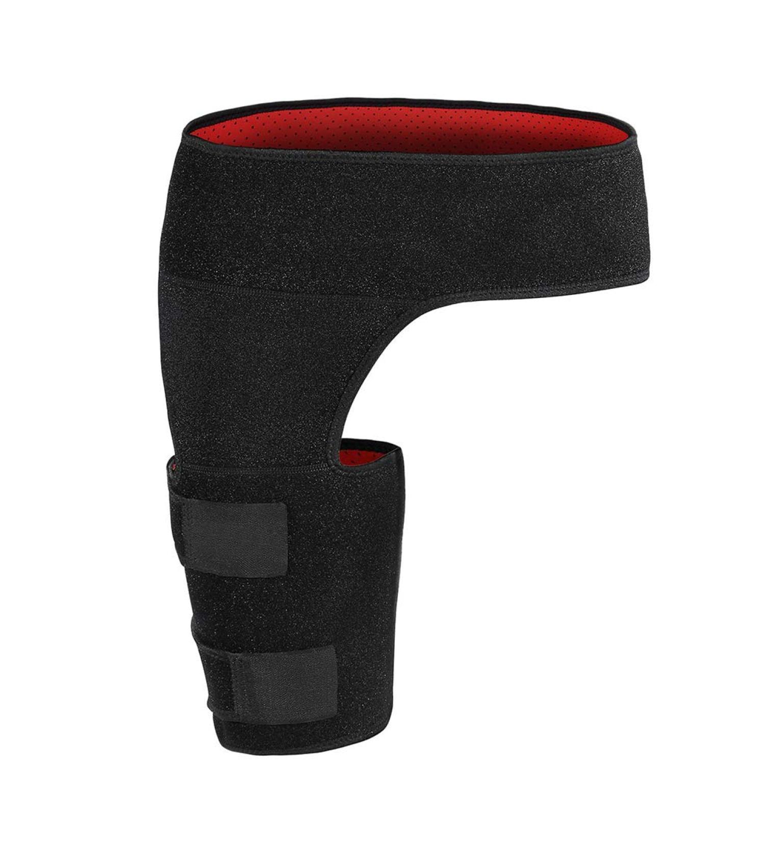 Groin and Hip BraceGroin and Hip Brace0 Wicking Neoprene Stay Dry and Com0Thigh Supports (Black)