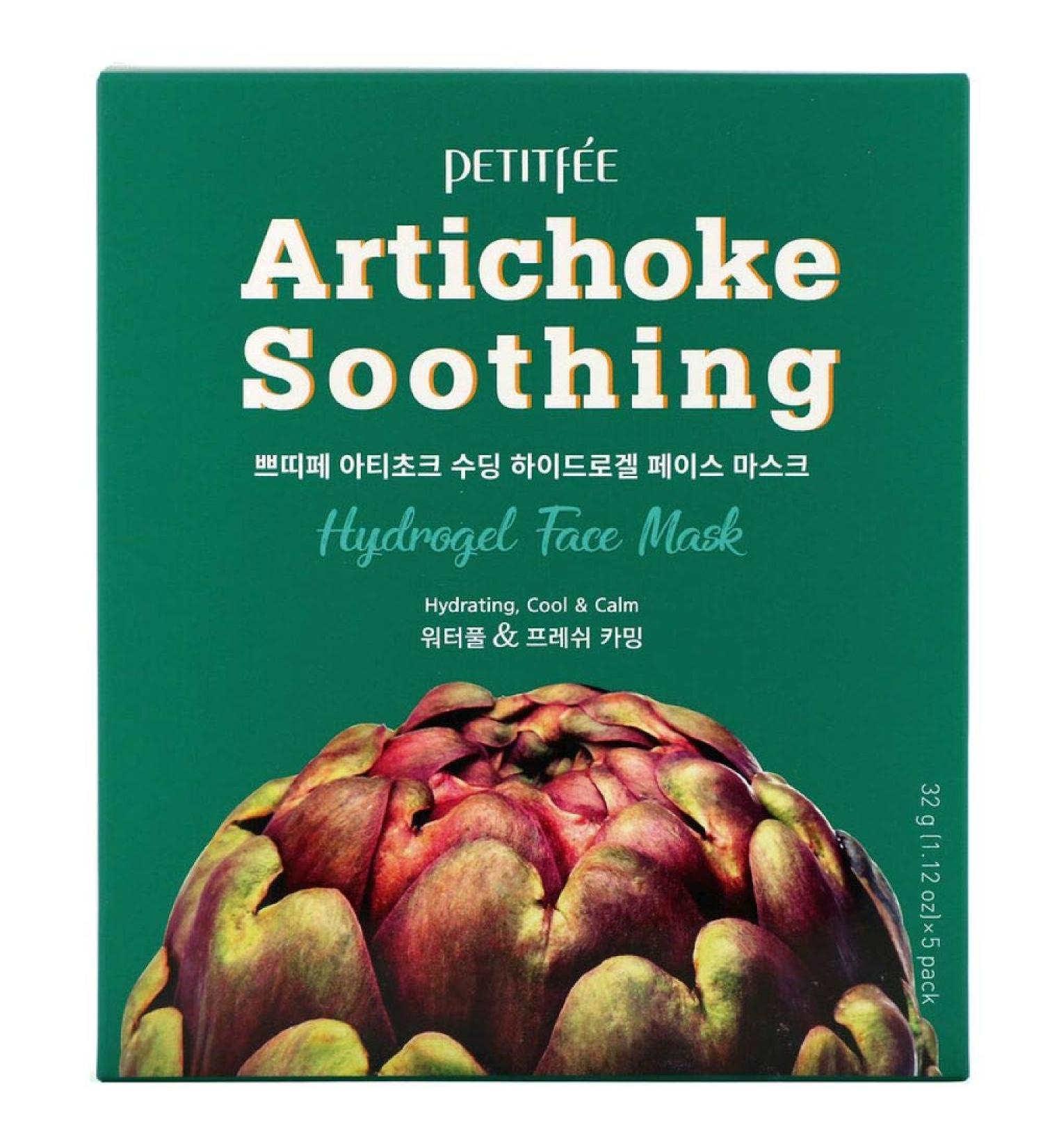 Petitfee Agave Cooling Hydrogel Face Mask - 5 Sheets (1.12 oz Each) for Hydration & Refreshment - Buy Online on GoSupps.com