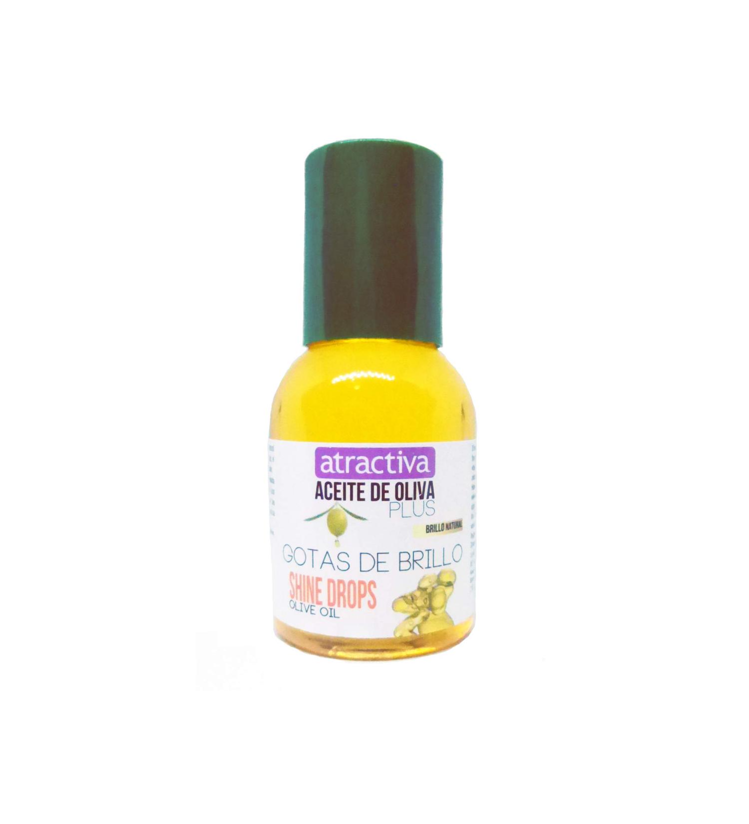 Atractiva Aceite de Oliva Plus Gotitas de Brillo (Olive Oil Shine Drops for Hair) 2.0 fl. oz.