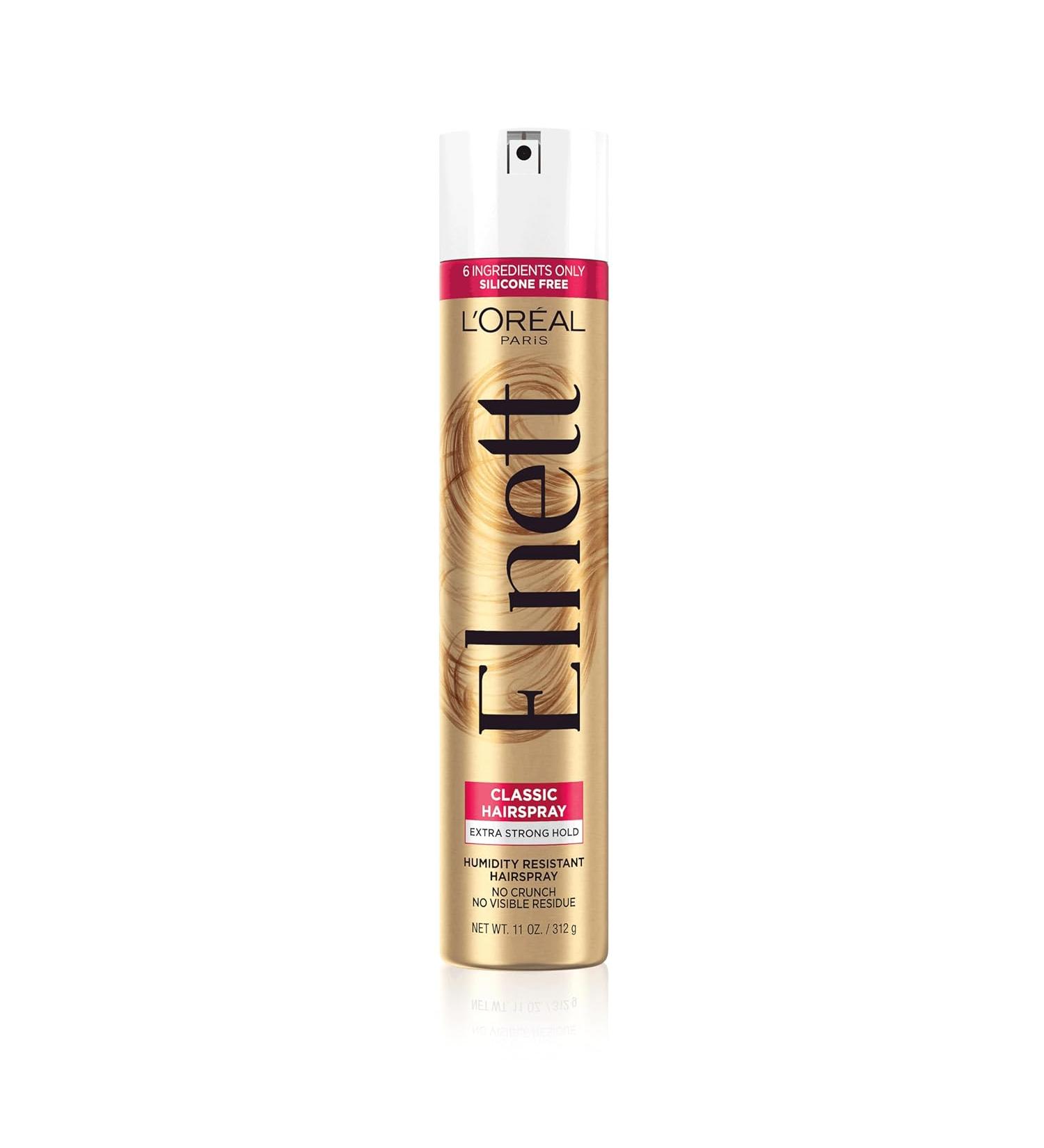 L'Oreal Paris Elnett Satin Extra Strong Hold Hairspray for Color Treated Hair - 11 oz - Buy Online on GoSupps.com