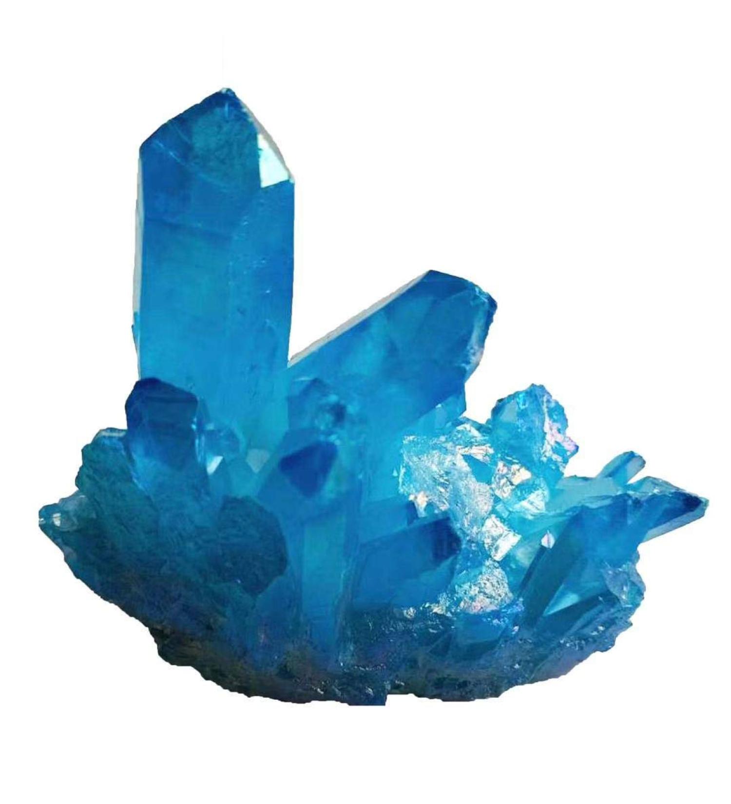 Natural Electroplated Quartz Raw Crystal Cluster for Decoration 200g-300g 1pc HOMEZHOU - Buy Online on GoSupps.com