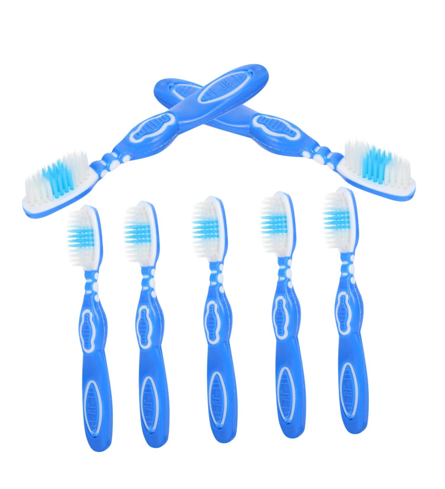 Iwowhero 10-Pack Mini Foldable Toothbrush for Kids | Soft Portable Travel Toothbrush | Ideal for Prison & Travel Accessories - Buy Online on GoSupps.com