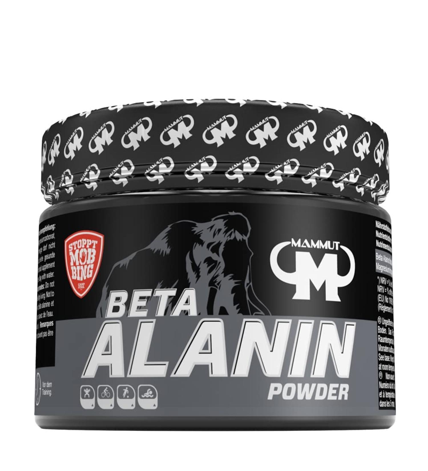 Mammut Beta Alanine Powder - 2.3g Per Serving | 300g Can | Enhance Performance - Buy Internationally - Buy Online on GoSupps.com