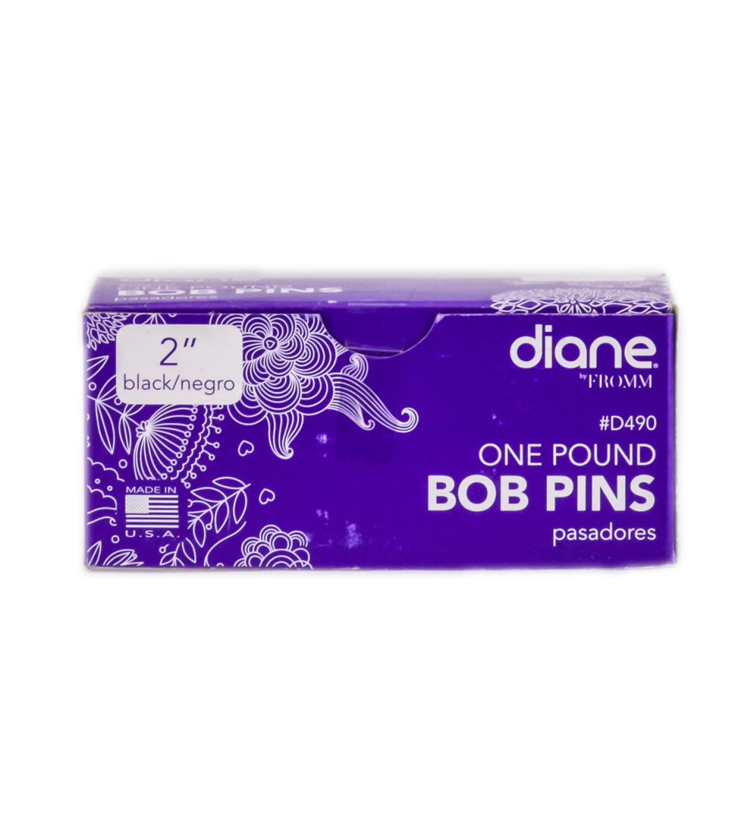 Diane Bobby Black / Negro Pins - 2 Inch - One pound (D490)