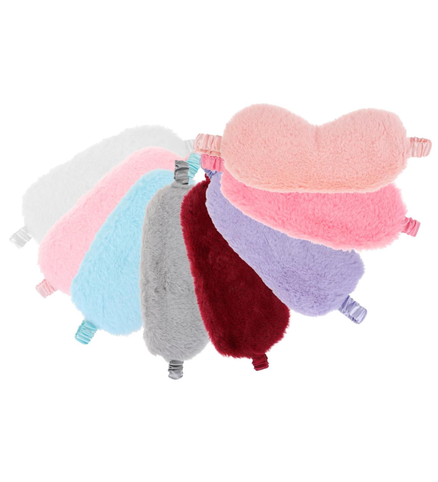 Buy FOMIYES 16 Pcs Plush Eye Masks - Cute & Comfortable Sleep Masks for Kids & Adults | Furry Blindfolds & Cartoon Eye Covers for Travel & Relaxation - Buy Online on GoSupps.com