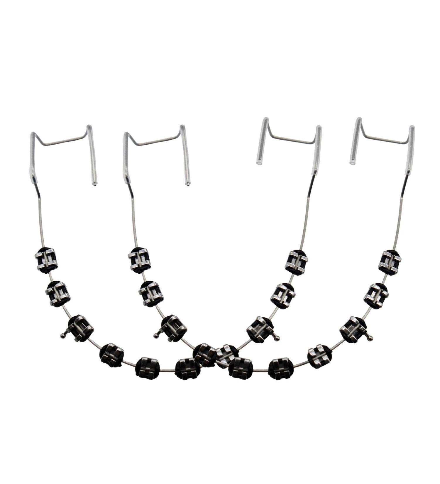 1 Pair of Temporary Tooth Decoration Teeth Retainer Practical Brackets para Dientes Sturdy Retenedores de Dientes Ortodoncia Props for Dental Students to Practice (Black) - Buy Online on GoSupps.com