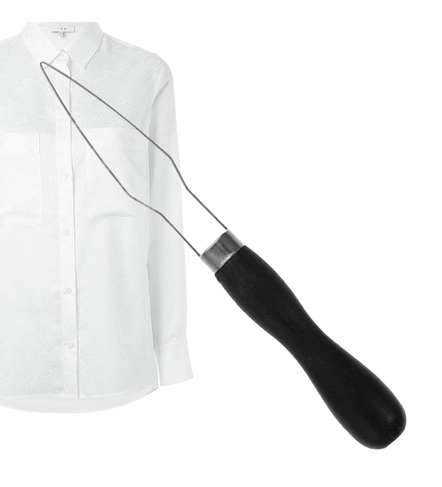 Ergonomic Button Hook for Jeans | Higyee Dressing Aids for Disabled & Seniors | Black Plastic Tool - Buy Online on GoSupps.com