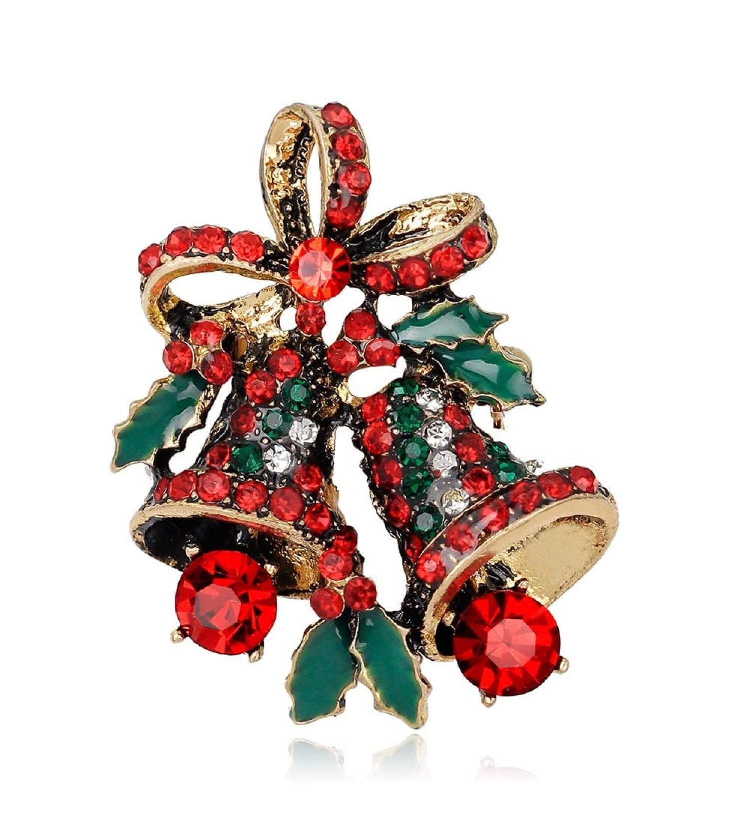 Pin Jewelry Gifts for Women Cute Inlaid Rhinestone Christmas Brooches for Women Creative Colorful Boots Snowman Pins Party Accessories Sweater Jewelry Brooches & Pins - Buy Online on GoSupps.com