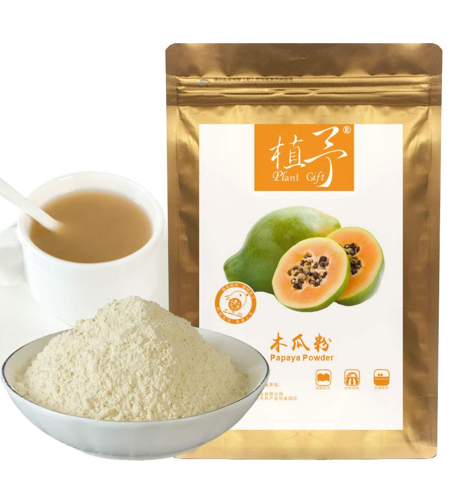 100% Pure Papaya Powder - Natural, Non-GMO & Vegan Meal Powder (100g) | Plant Gift - Buy Online on GoSupps.com