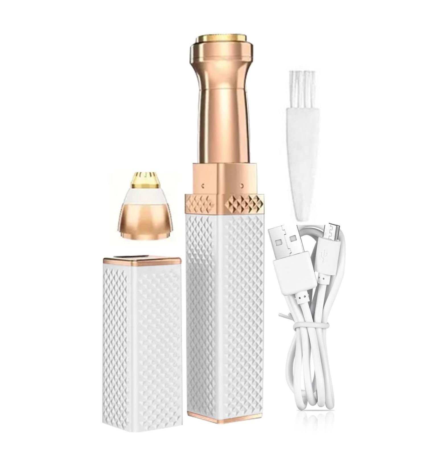 Fovolat Women Body Electric Shaver - Electric Women Underarms and Legs 2-in-1 Shaver - Precise Eyebrow Trimming Face Hair Removing Shaver for Camping Business Trips White - Buy Online on GoSupps.com