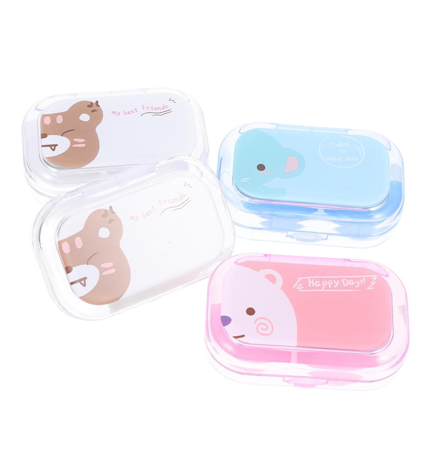 Buy Healvian Travel Container for Contact Lenses - 20 Boxes Cartoon Design | Perfect for Cosmetic & Invisible Colored Lenses - Buy Online on GoSupps.com