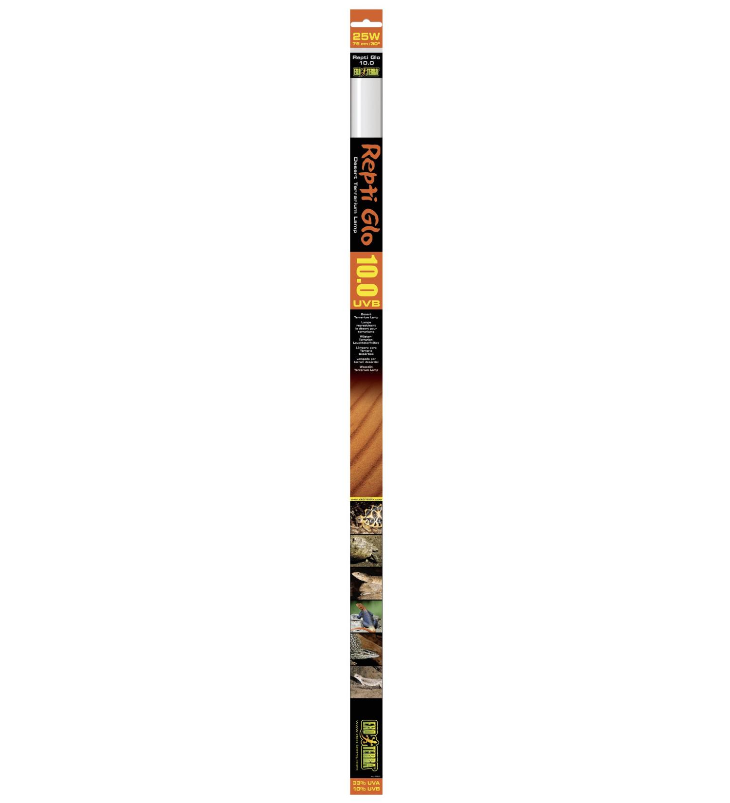 Exo Terra Desert Terrarium Fluorescent Tube Repti Glo 10.0 25W 30-inch 25 W