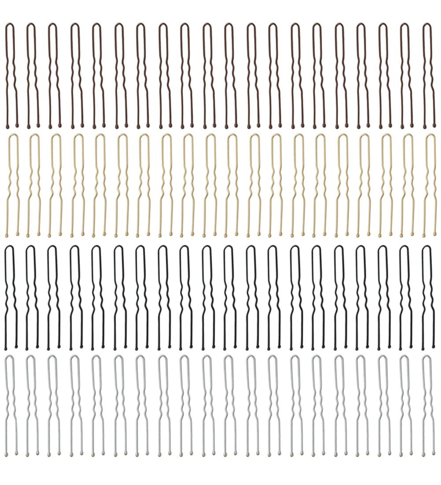 200 U-Shaped Bobby Pins Kit for All Hair Types - Metal Hair Clips for Women & Girls - Buy Online on GoSupps.com