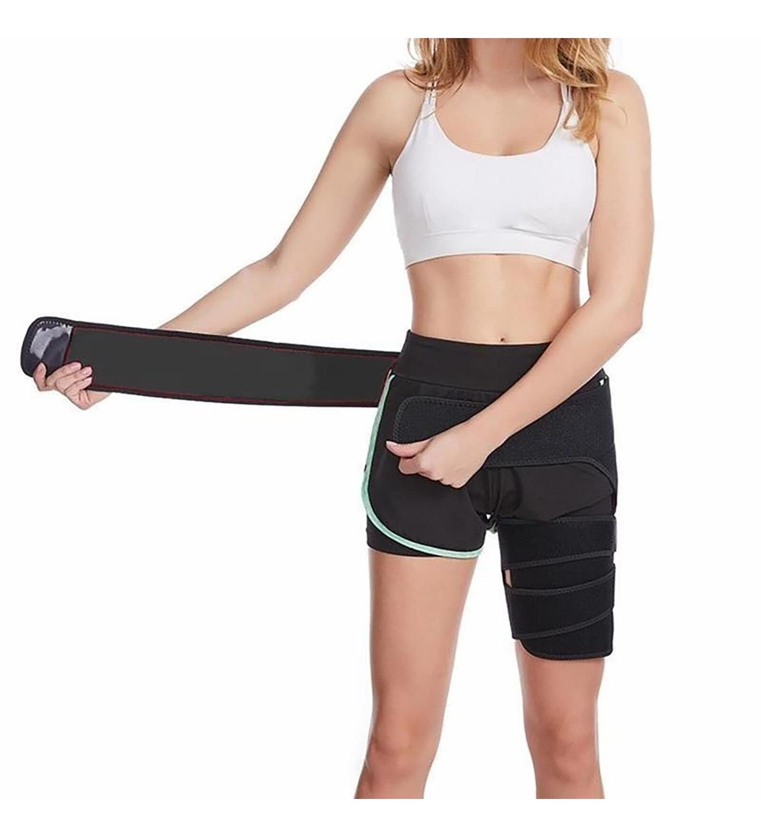 Camidy Hip Brace & Thigh Compression Sleeve - Support for Groin Injury & Sacroiliac Joint - Men & Women - Buy Online on GoSupps.com