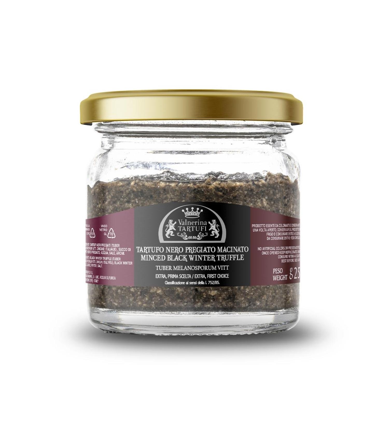 Valnerina Tartufi Crushed Precious Black Winter Truffles | Extra Premium Natural Artisanal and Italian Preserved in Your Own Juice | 25 Gr Jar. - Buy Online on GoSupps.com