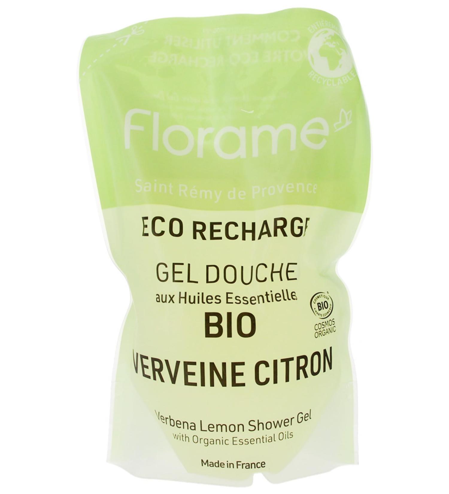 Florame Shower gel lemon eco refill pack organic 700 ml