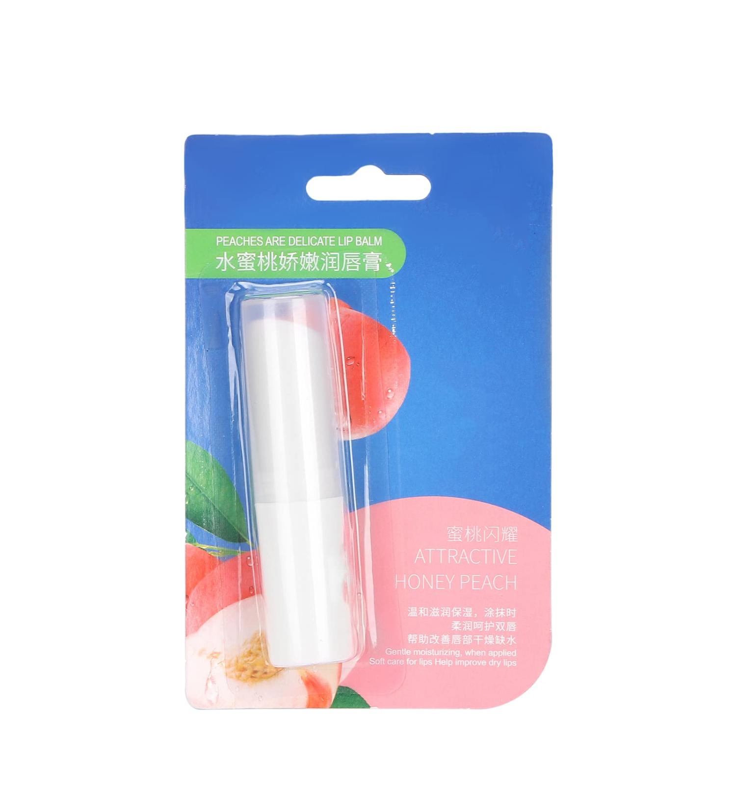 Peach Lip Balm - Repairing & Moisturizing Lip Cream for Men & Women | Delicate Peach Lip Care - Buy Online on GoSupps.com