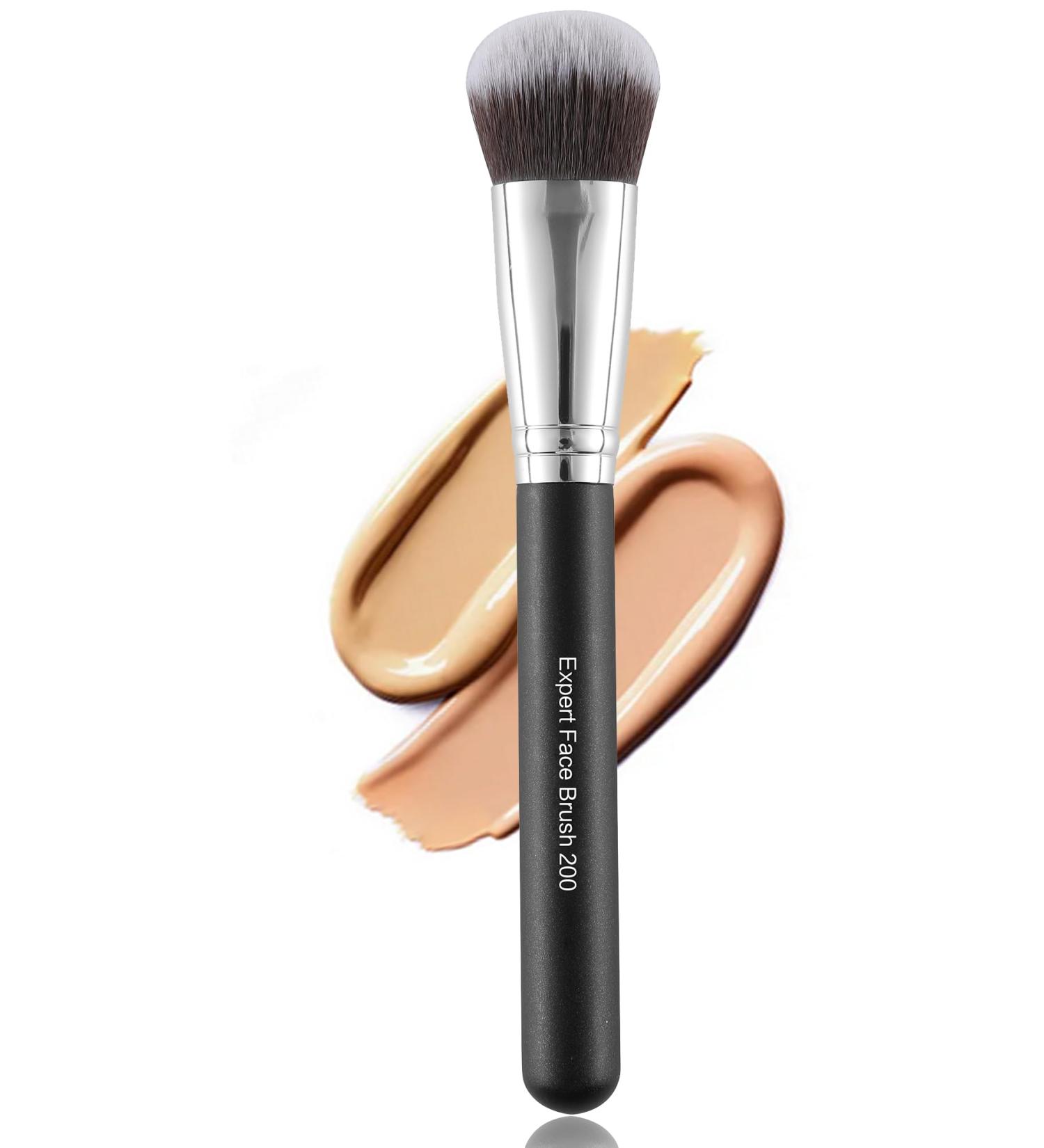ENERGY Foundation Brush for Liquid Makeup Professional Vegan Makeup Brush for Foundation Powder Contour Bronzer Blending Contouring Dense Soft Face Brush Black 200 - Buy Online on GoSupps.com