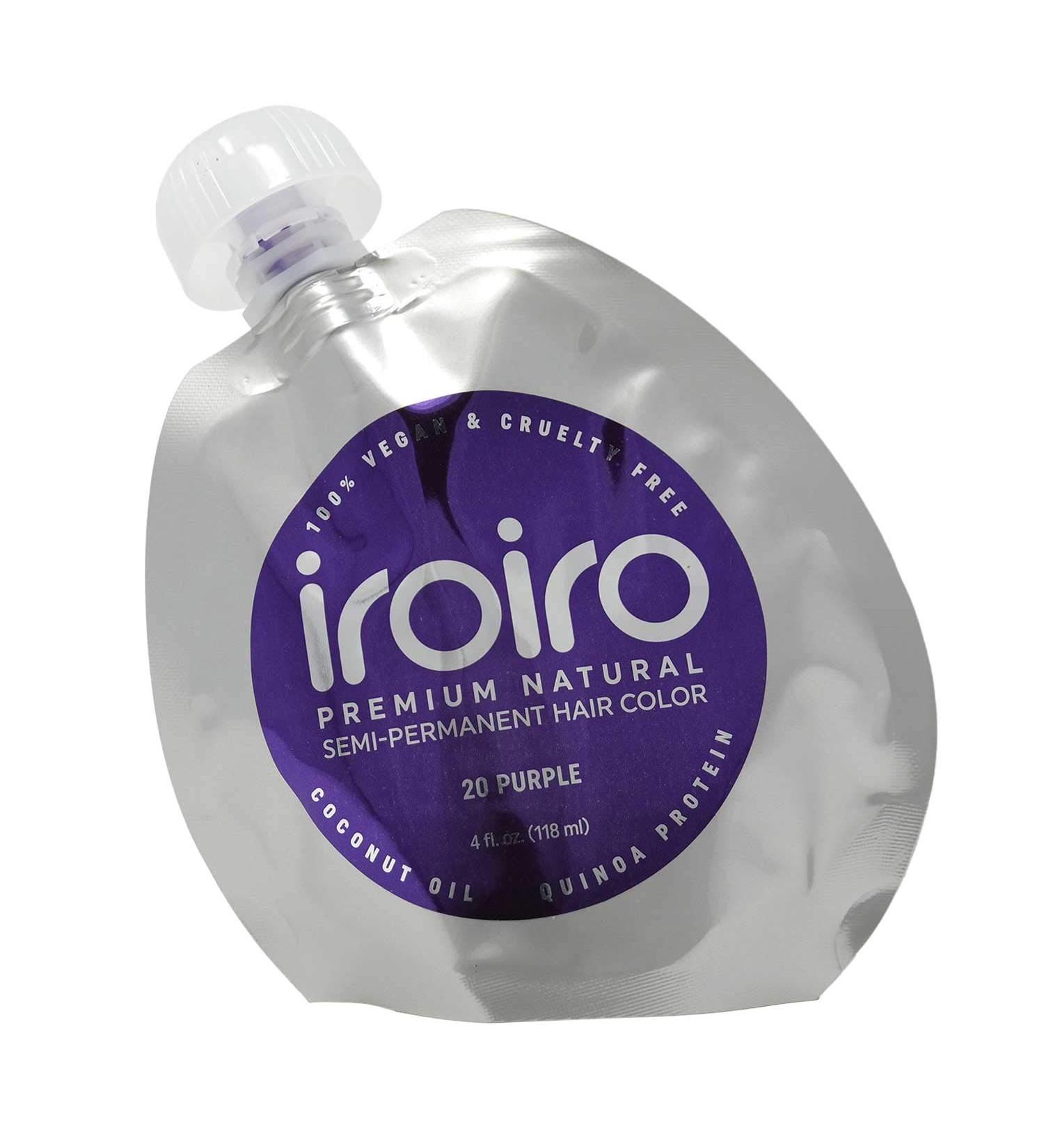 20 Purple Premium Natural Semi Permanent Hair Color Purple 4 Fl Oz (Pack of 1)