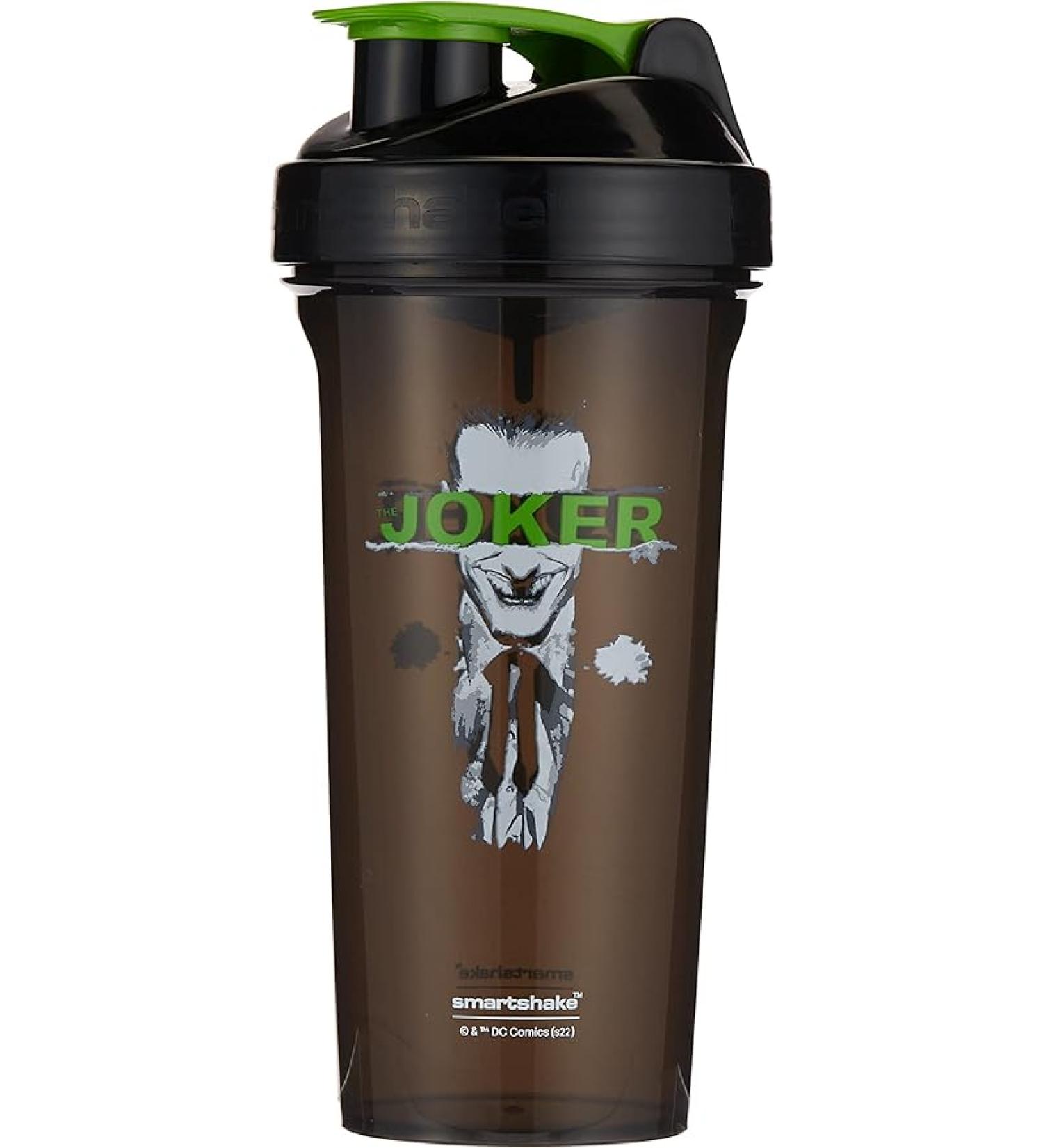 Smartshake Lite The Joker Protein Shaker Bottle 800ml - BPA Free Gym Cup for Protein Powder - DC Comics Batman Joker Merchandise - Buy Online on GoSupps.com