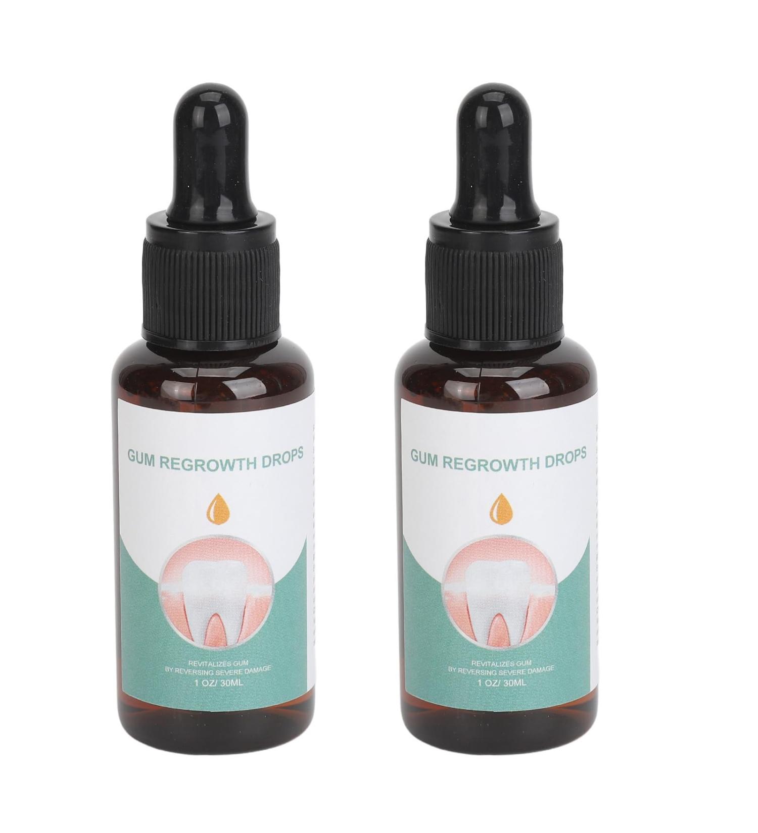 Gum Relief Drops | Repair Receding Gums & Freshen Breath - 30ml (2 Pieces) - International Shipping Available - Buy Online on GoSupps.com