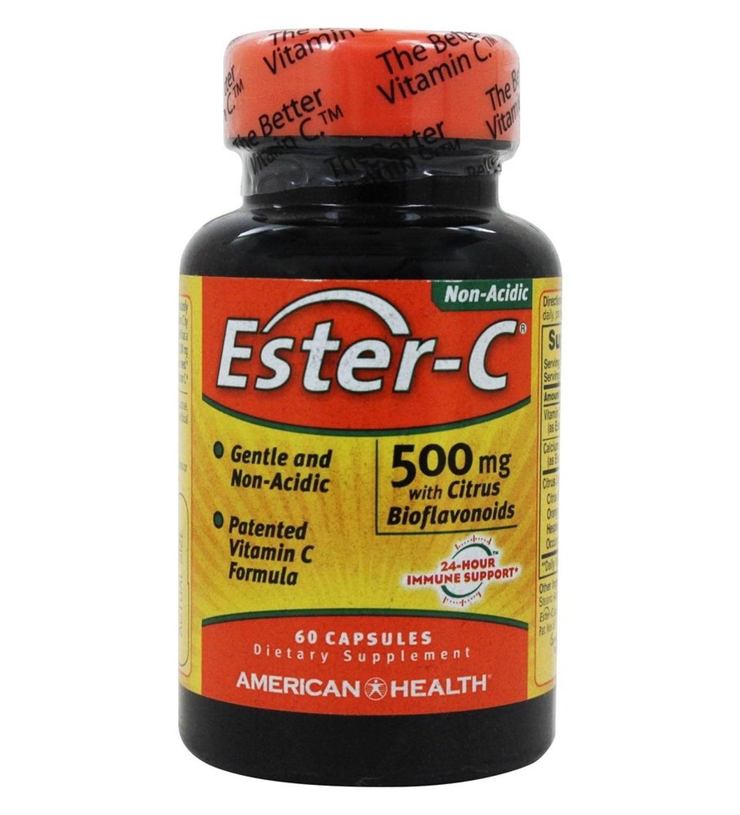 Ester-C 500 mg with Citrus Bioflavonoids Capsules - Buy Online on GoSupps.com