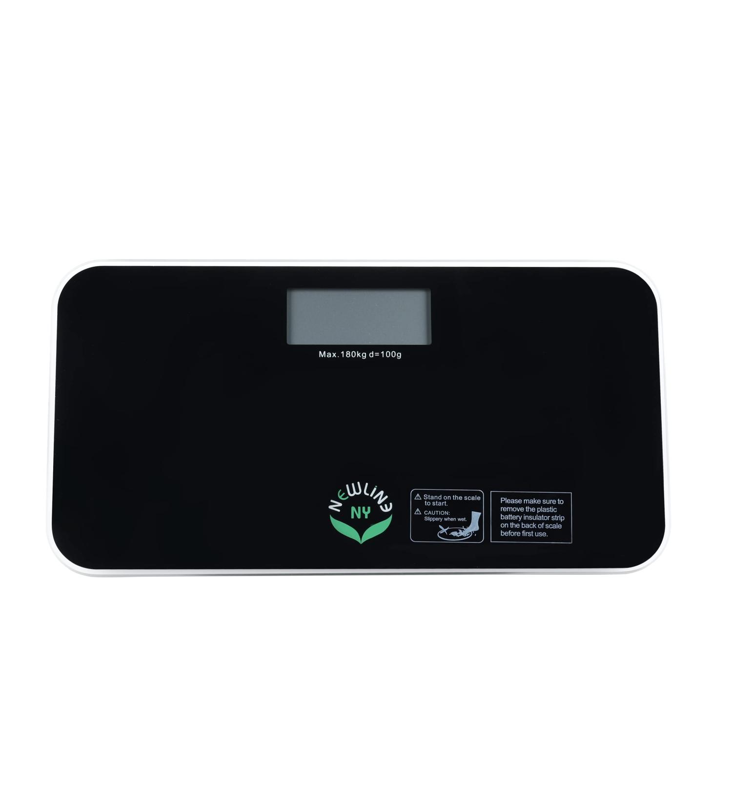 NewlineNY SBB0718M-NYBK Step-On Mini Travel Bathroom Scale - Cool Black - Buy Online on GoSupps.com