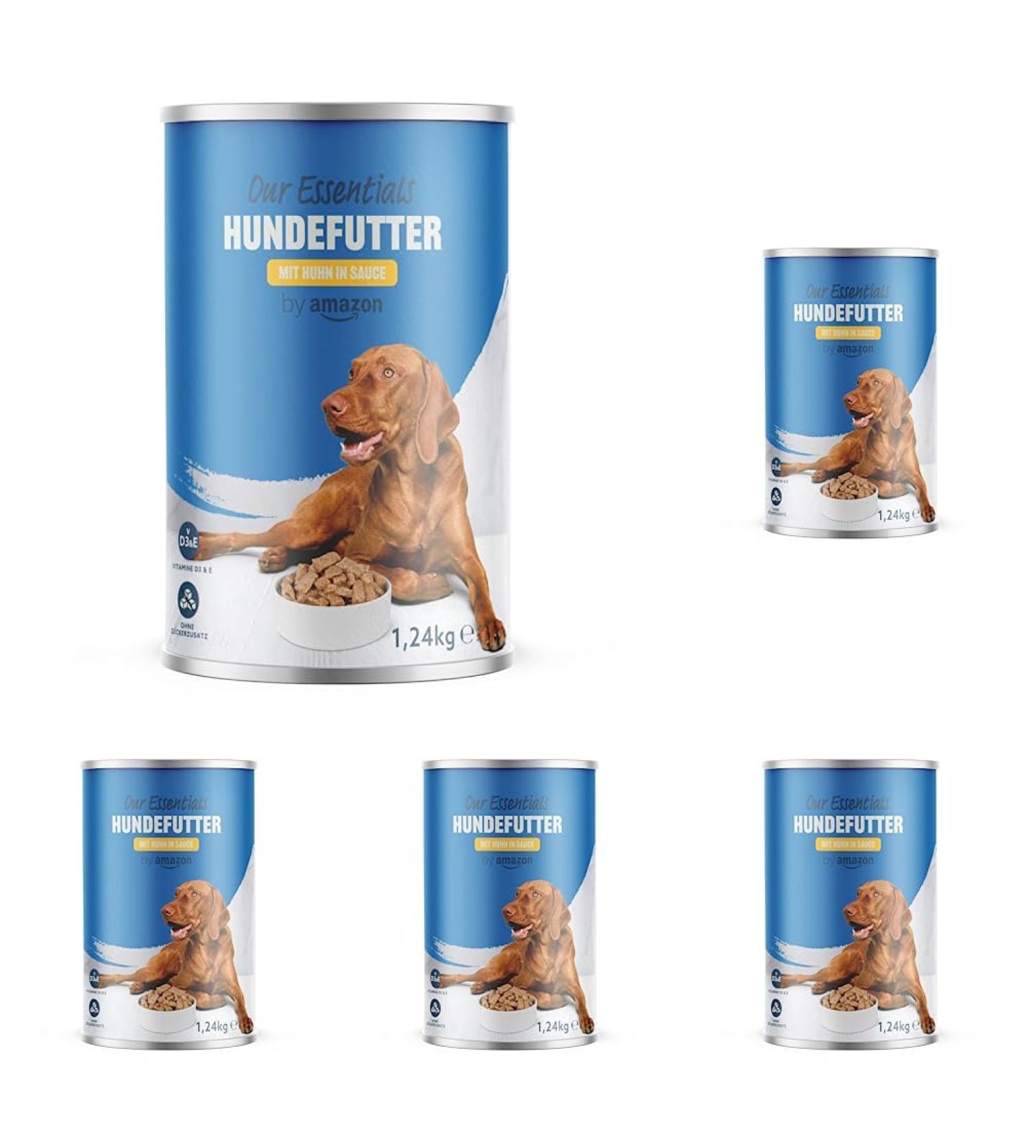 Buy Amazon Canned Wet Dog Food - Chicken in Gravy 1.24kg (Pack of 5) | International Shipping Available - Buy Online on GoSupps.com
