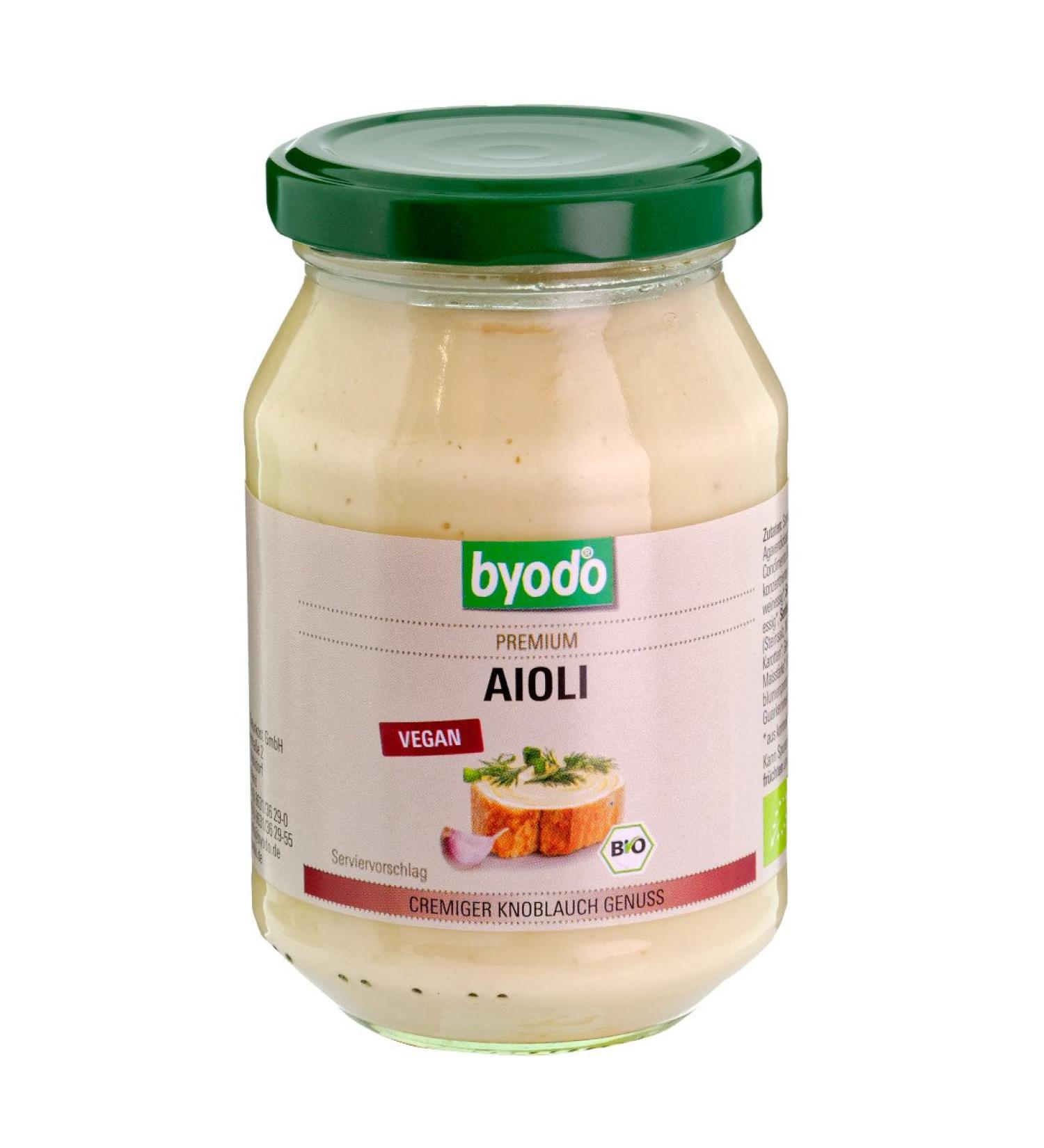 Aioli Vegan Mayonnaise (Gluten Free) BIO 250 ml Byodo