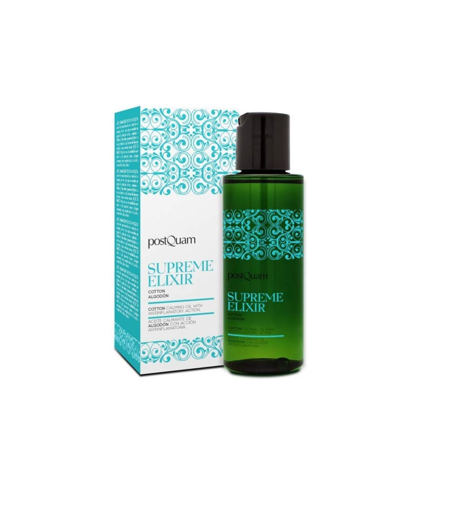 postQuam Professional Cotton Relaxing Oil 100ml - Hydrating Massage Body Oil for All Skin Types | Natural Ingredients | Restore Skin's Protection - Spanish Beauty - Buy Online on GoSupps.com
