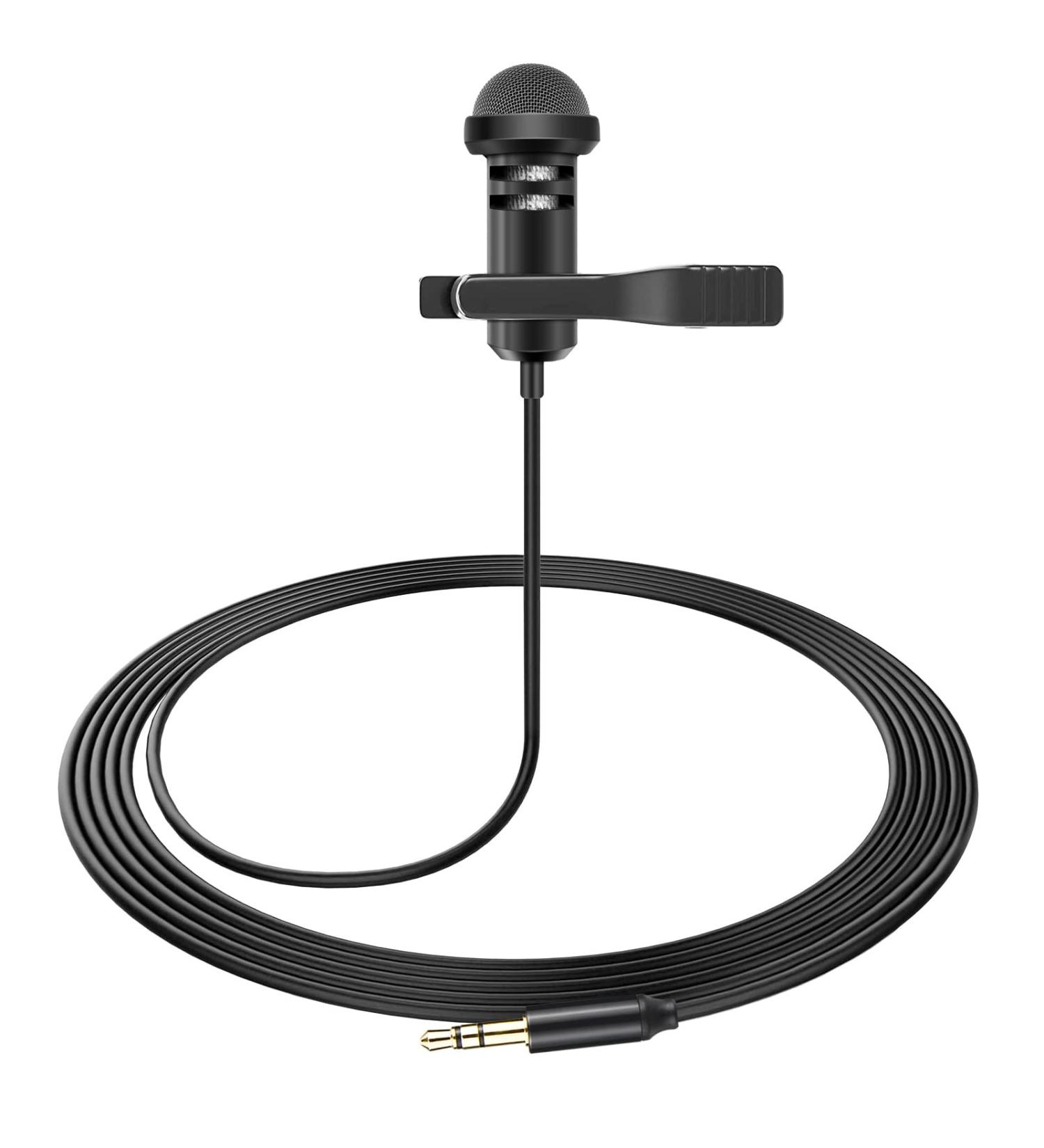 Weishan Media Mod Mic for GoPro HERO11-9 Black Action Camera | Lavalier Lapel Microphone with Clip | Compatible with GoPro Pro 3.5mm Mic Adapter | 5ft Cable for Vlogging - Buy Online on GoSupps.com