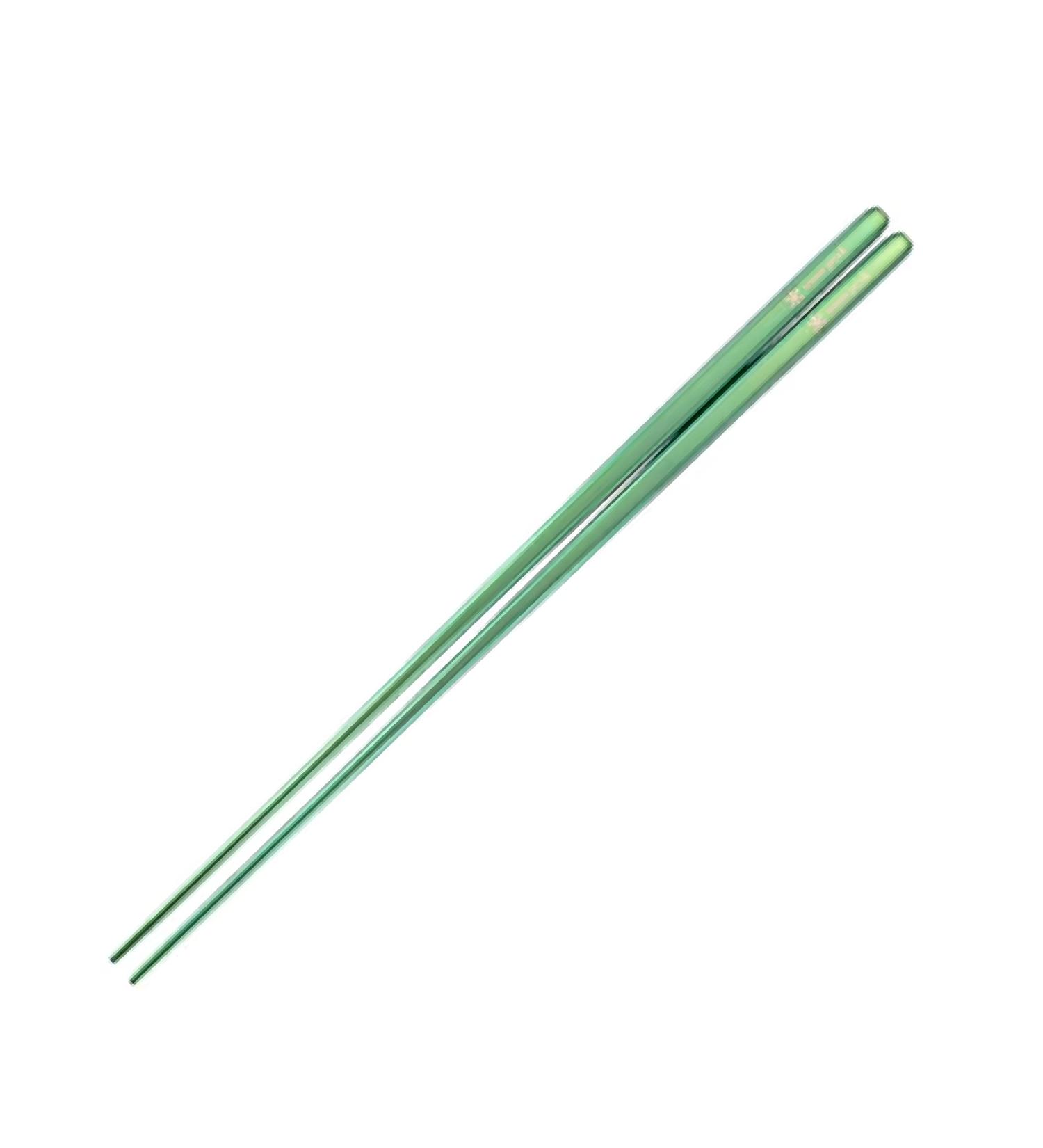 Snow Peak Anodized Titanium Chopsticks - Sleek and Durable 7.9 x 0.2 in Utensils - Green - Buy Online on GoSupps.com