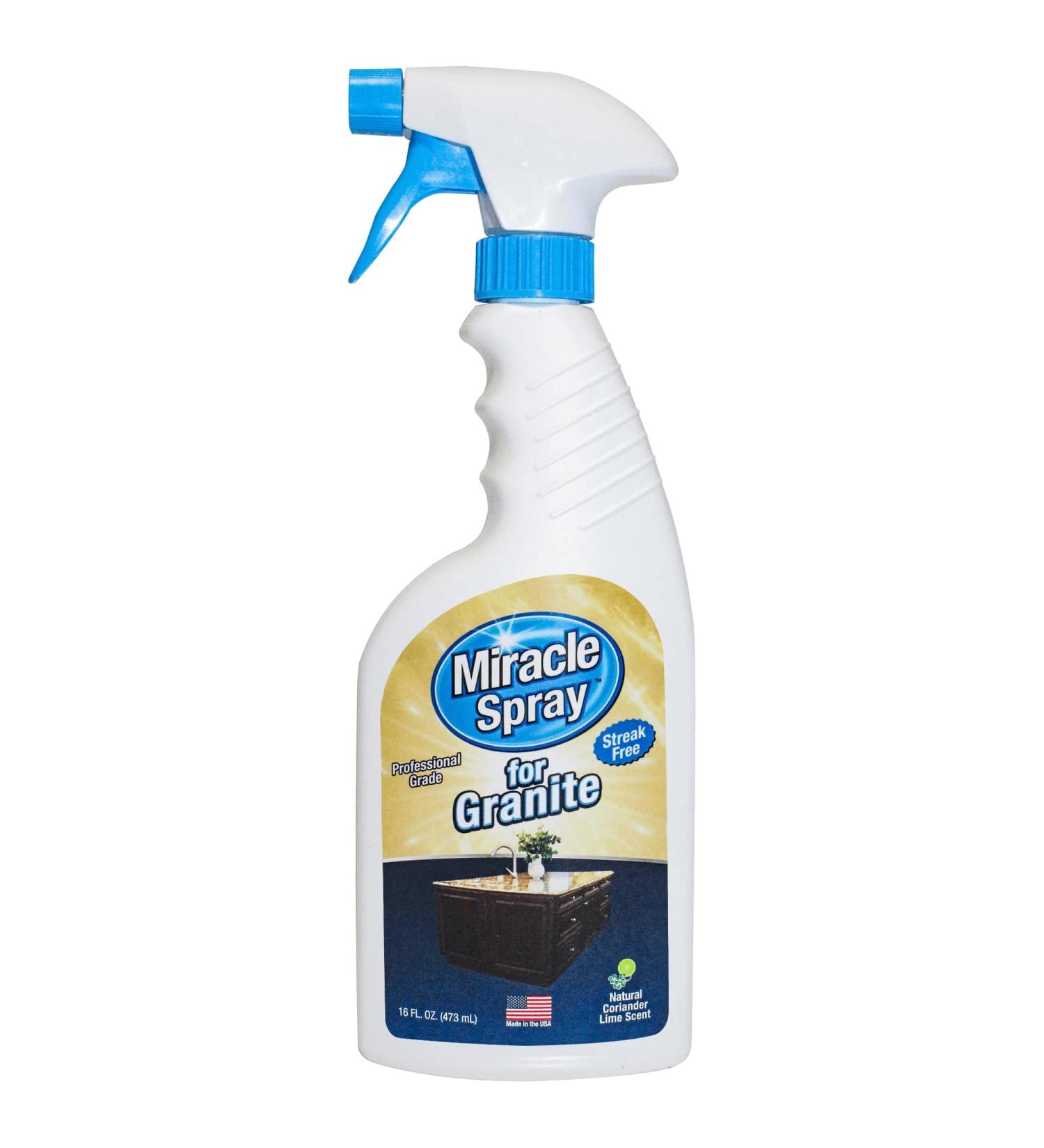 MiracleSpray for Granite & Stone - Clean Protect & Polish Marble Quartz Slate Tile & Laminate Surfaces | 16 Fl Oz - International Shipping Available - Buy Online on GoSupps.com