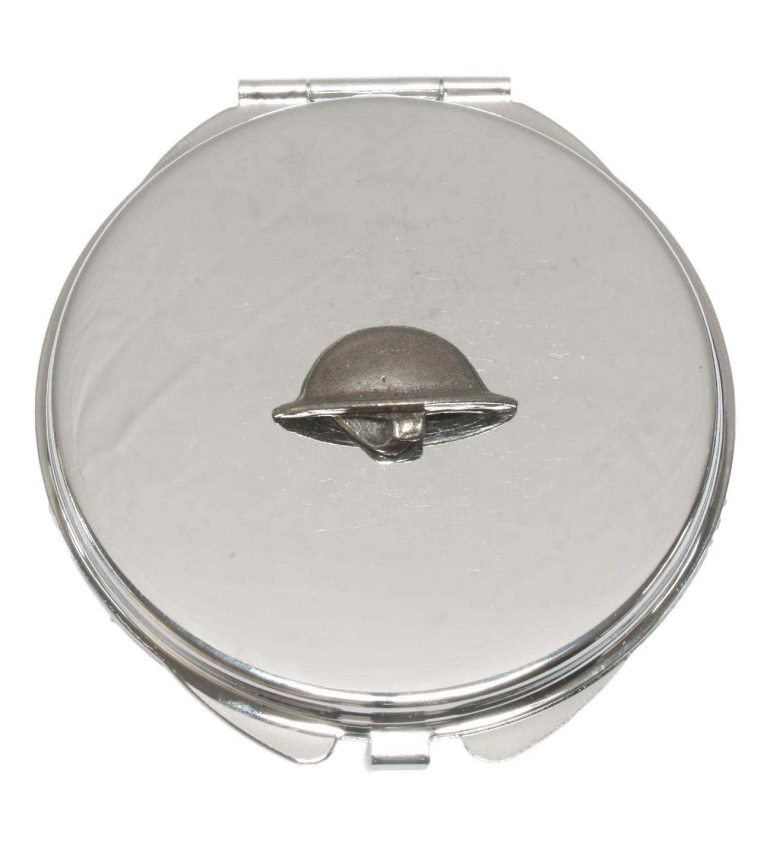 WW1 Soldier Helmet Compact Mirror Handbag Gift With Free Engraving 337 - Buy Online on GoSupps.com