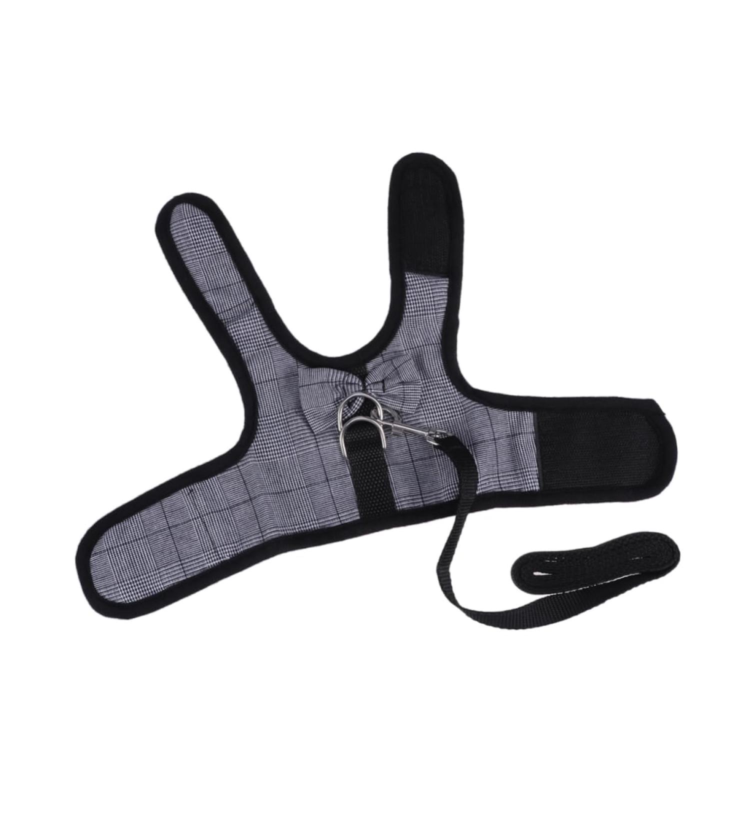 Soft Ferret & Rabbit Cable Dress with Leash - Breathable Pet Vest Guinea Pig Size 1 Black - Buy Online on GoSupps.com