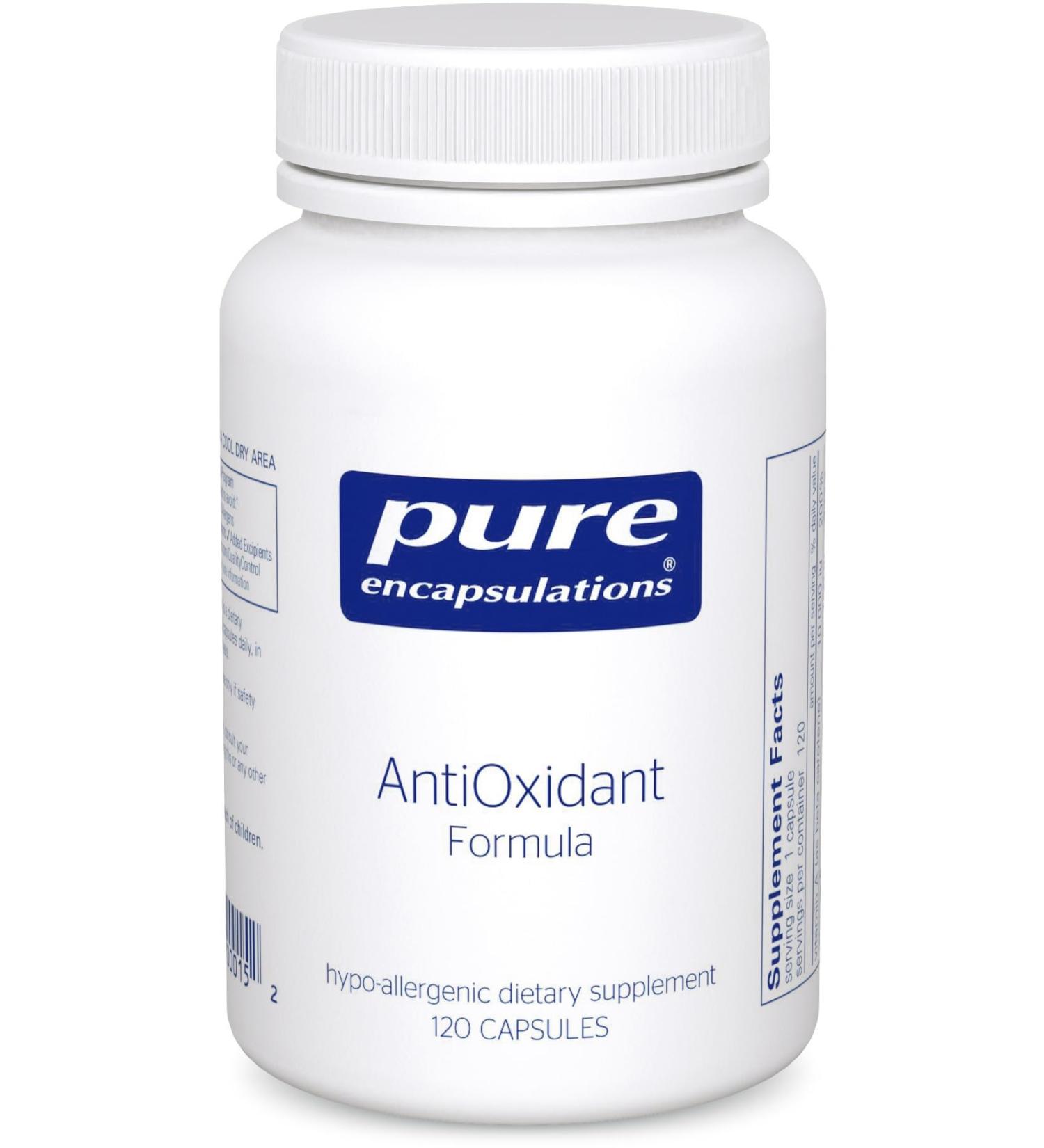 Pure Encapsulations Antioxidant Formula | Broad Spectrum Support | 120 Capsules - Premium Antioxidants for Overall Health - Buy Online on GoSupps.com