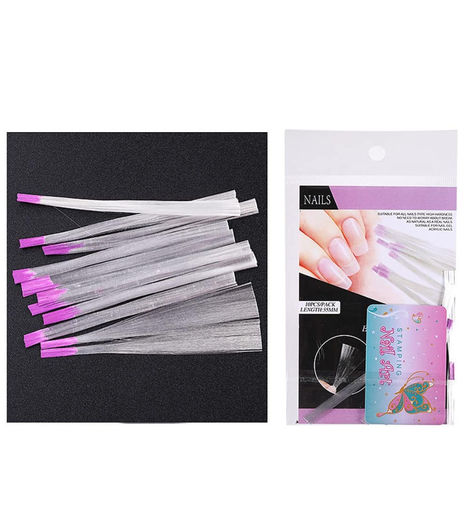 Fiberglass Nail Extension Silk Tips - 10 Pieces for DIY Nail Art | Nail Extension Accessories for Women - Buy Online on GoSupps.com